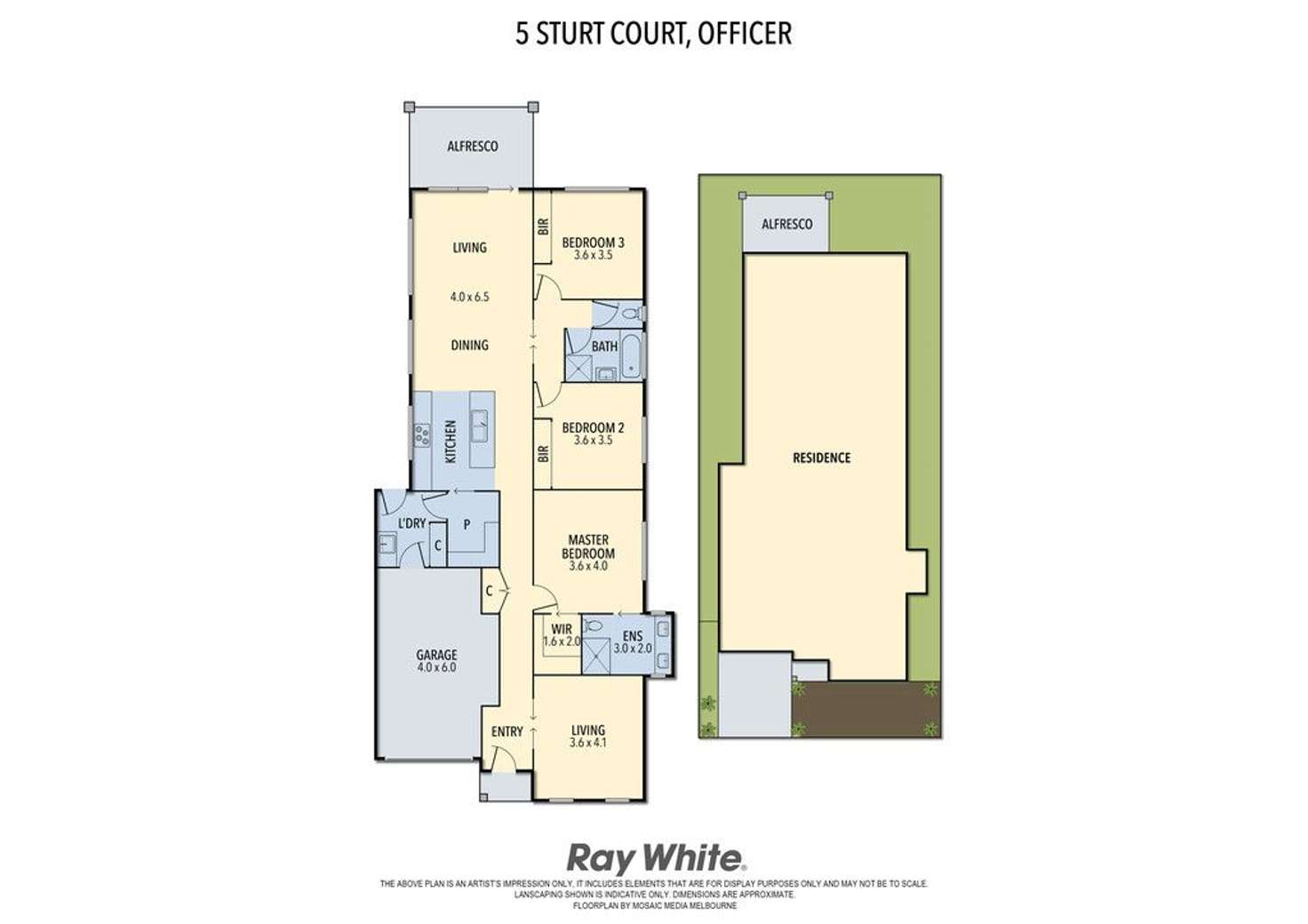 Floorplan of Homely house listing, 5 Sturt Court, Officer VIC 3809