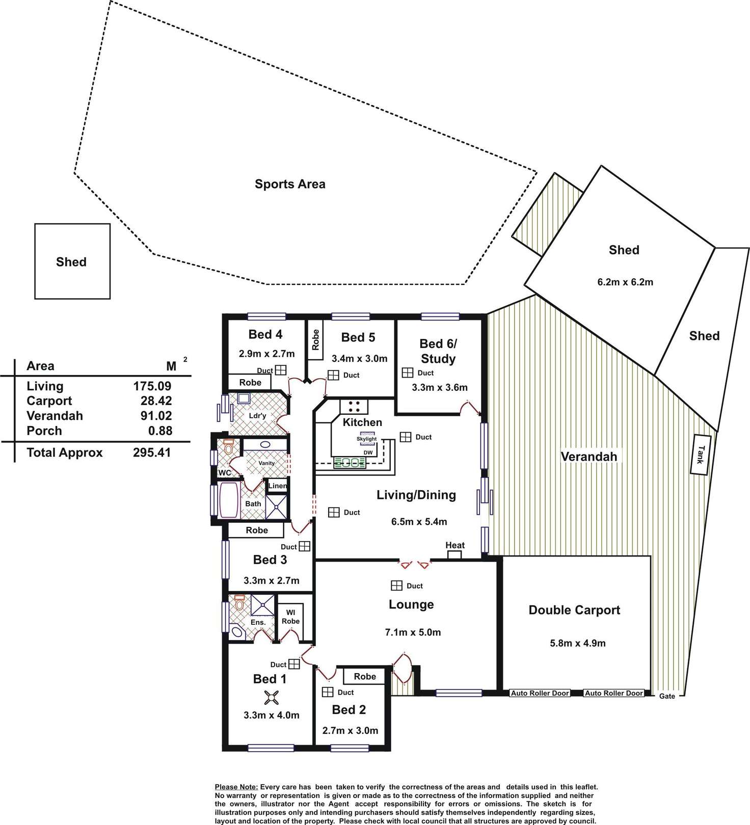 Floorplan of Homely house listing, 6 Tuxford Court, Blakeview SA 5114