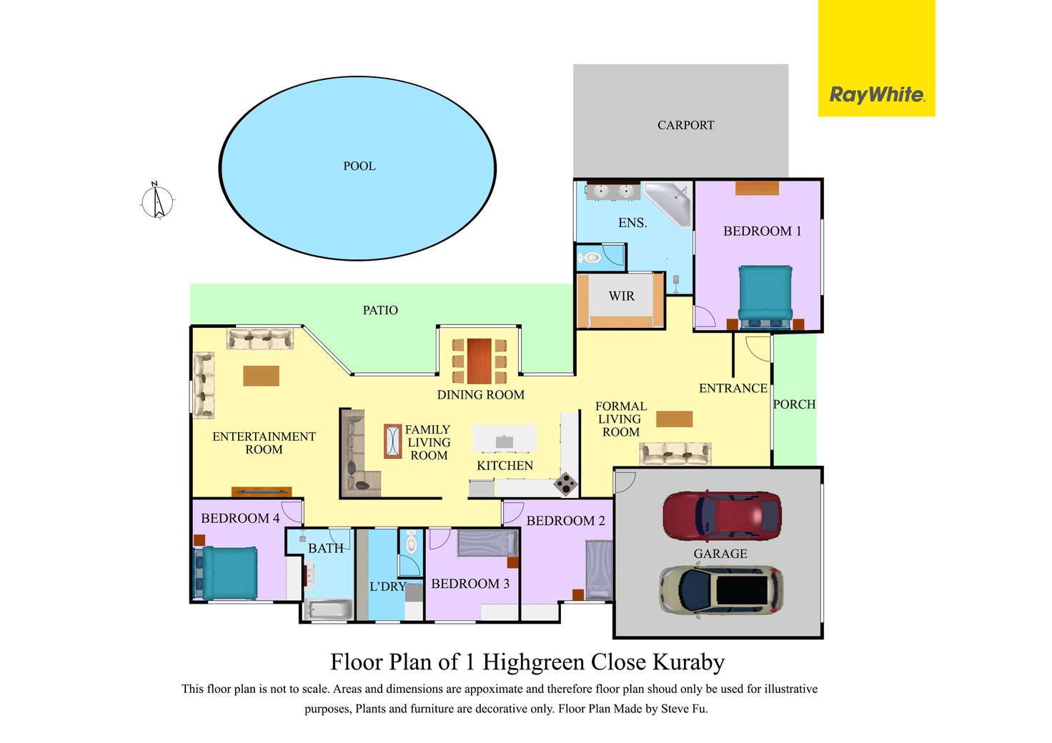 Floorplan of Homely house listing, 1 Highgreen Close, Kuraby QLD 4112