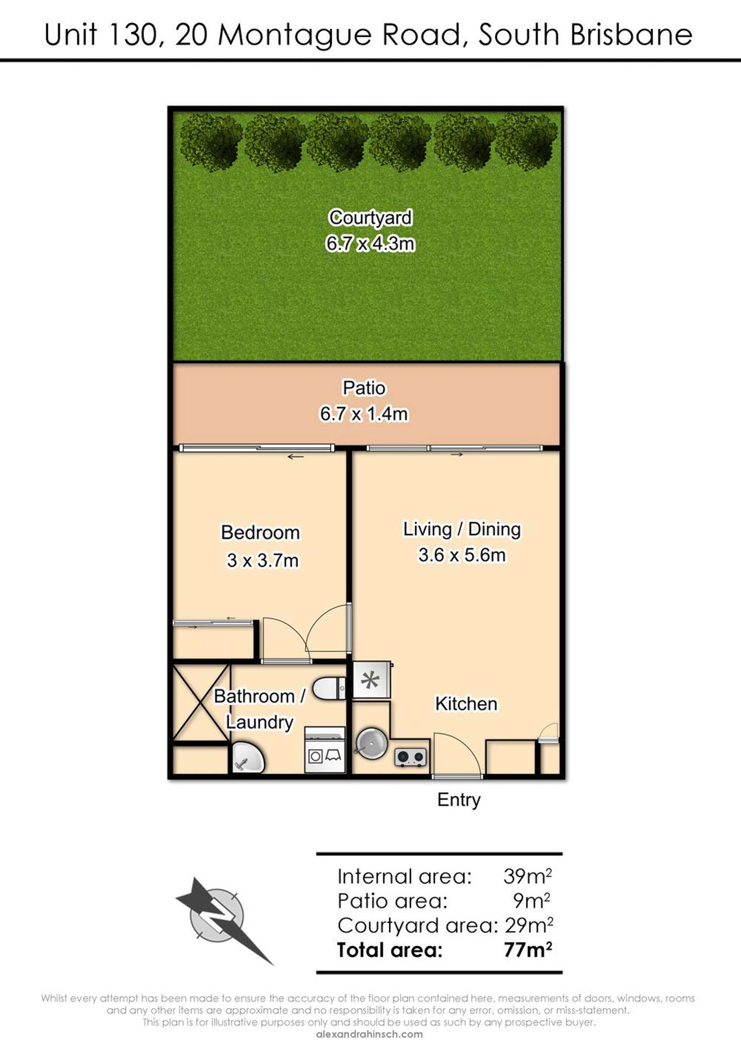 Floorplan of Homely unit listing, 130/20 Montague Road, South Brisbane QLD 4101