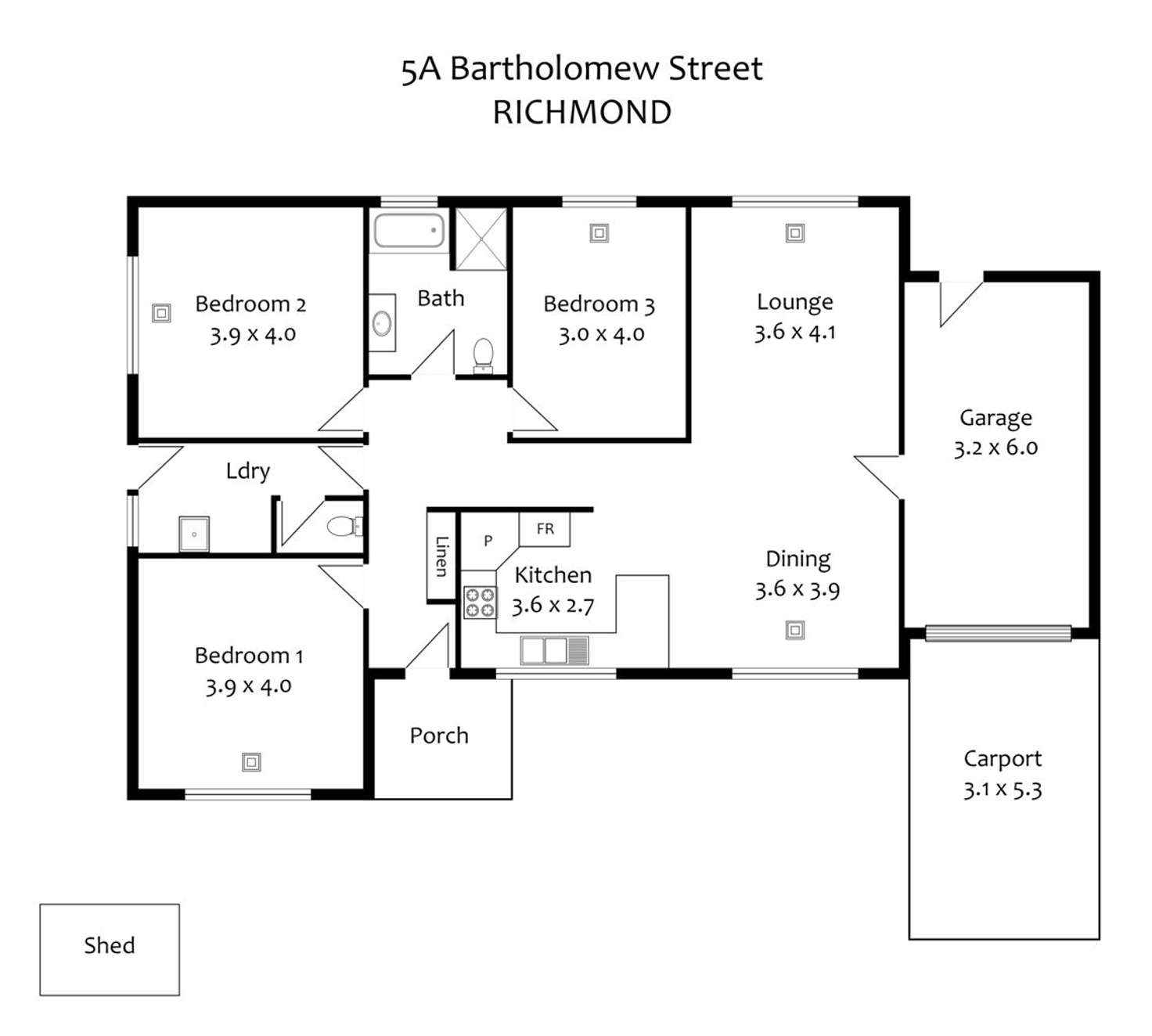 Floorplan of Homely house listing, 5A Bartholomew Street, Richmond SA 5033