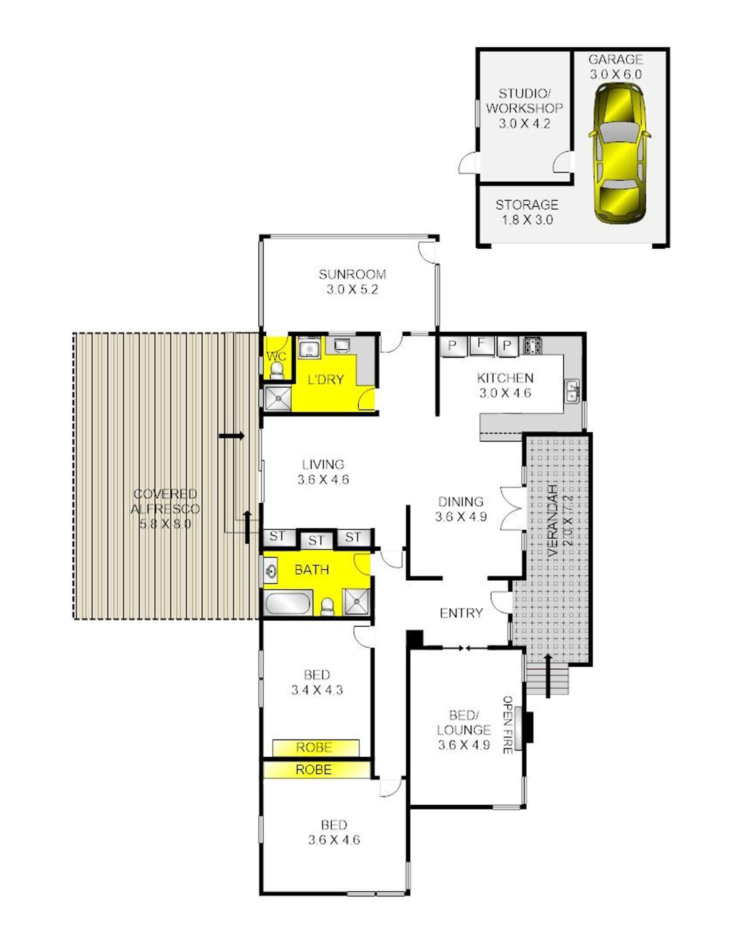 Floorplan of Homely house listing, 88 Rennie Street, Lara VIC 3212