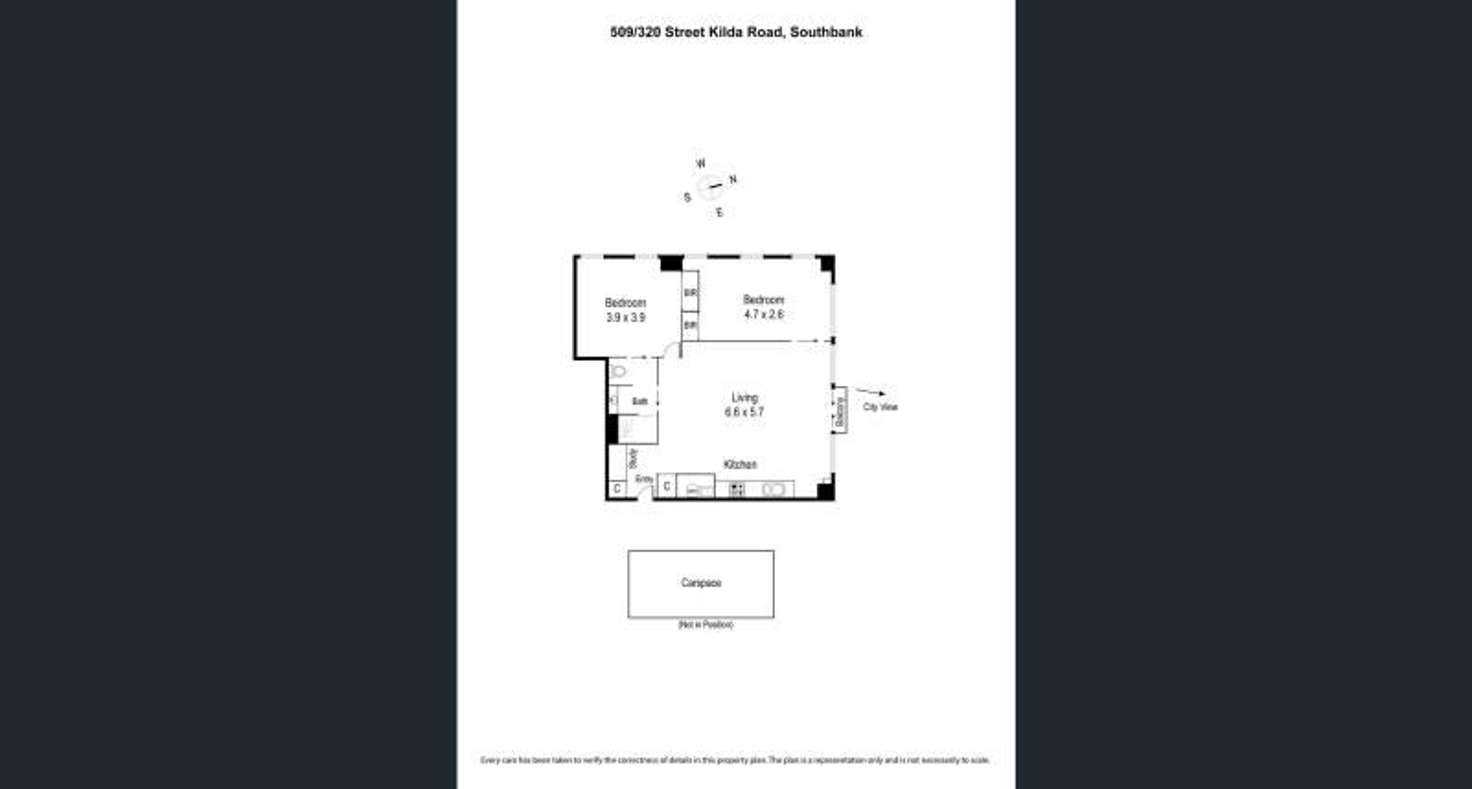 Floorplan of Homely apartment listing, 509/320 St Kilda Road, Melbourne VIC 3004
