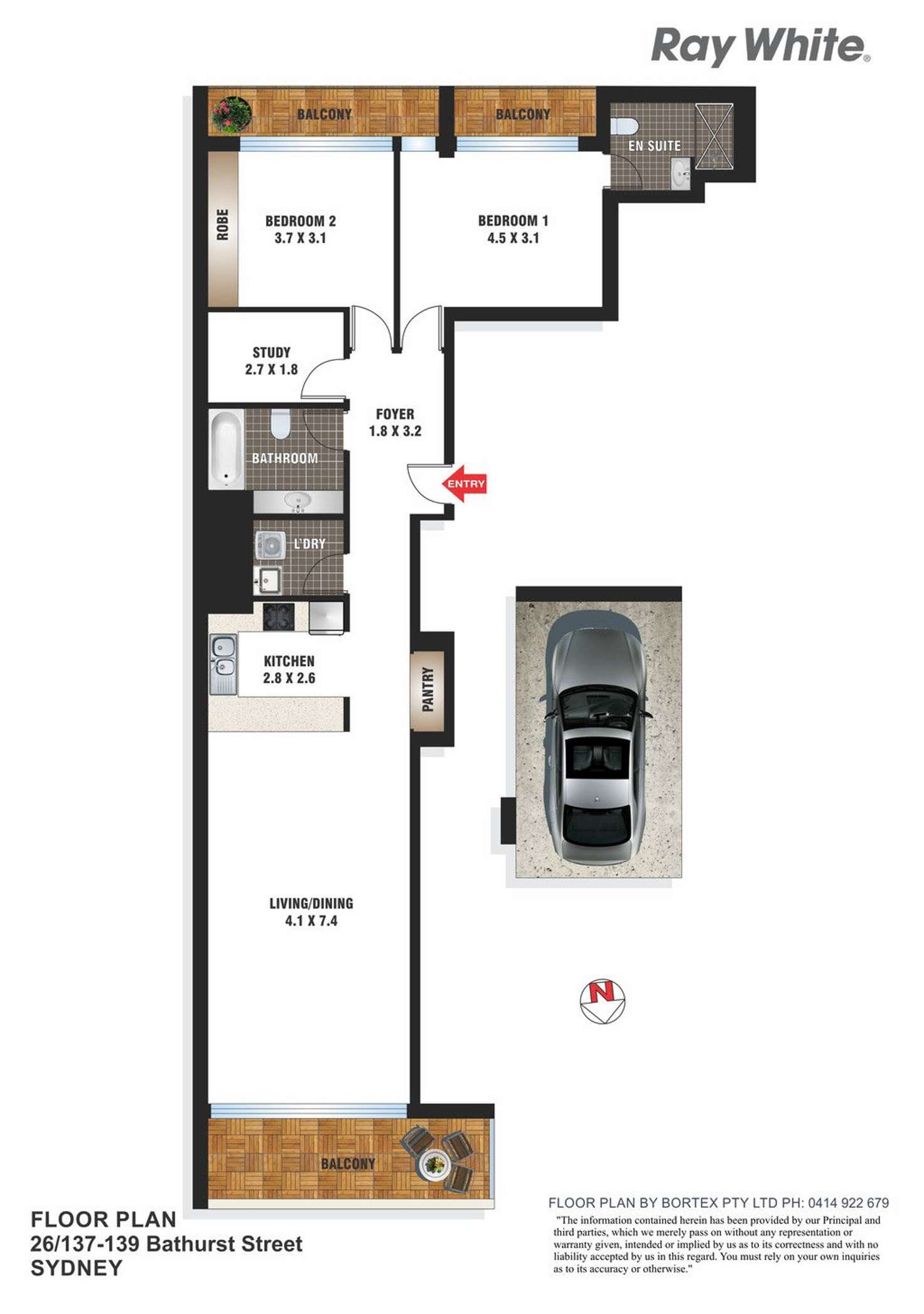 Floorplan of Homely apartment listing, 26/137 Bathurst Street, Sydney NSW 2000