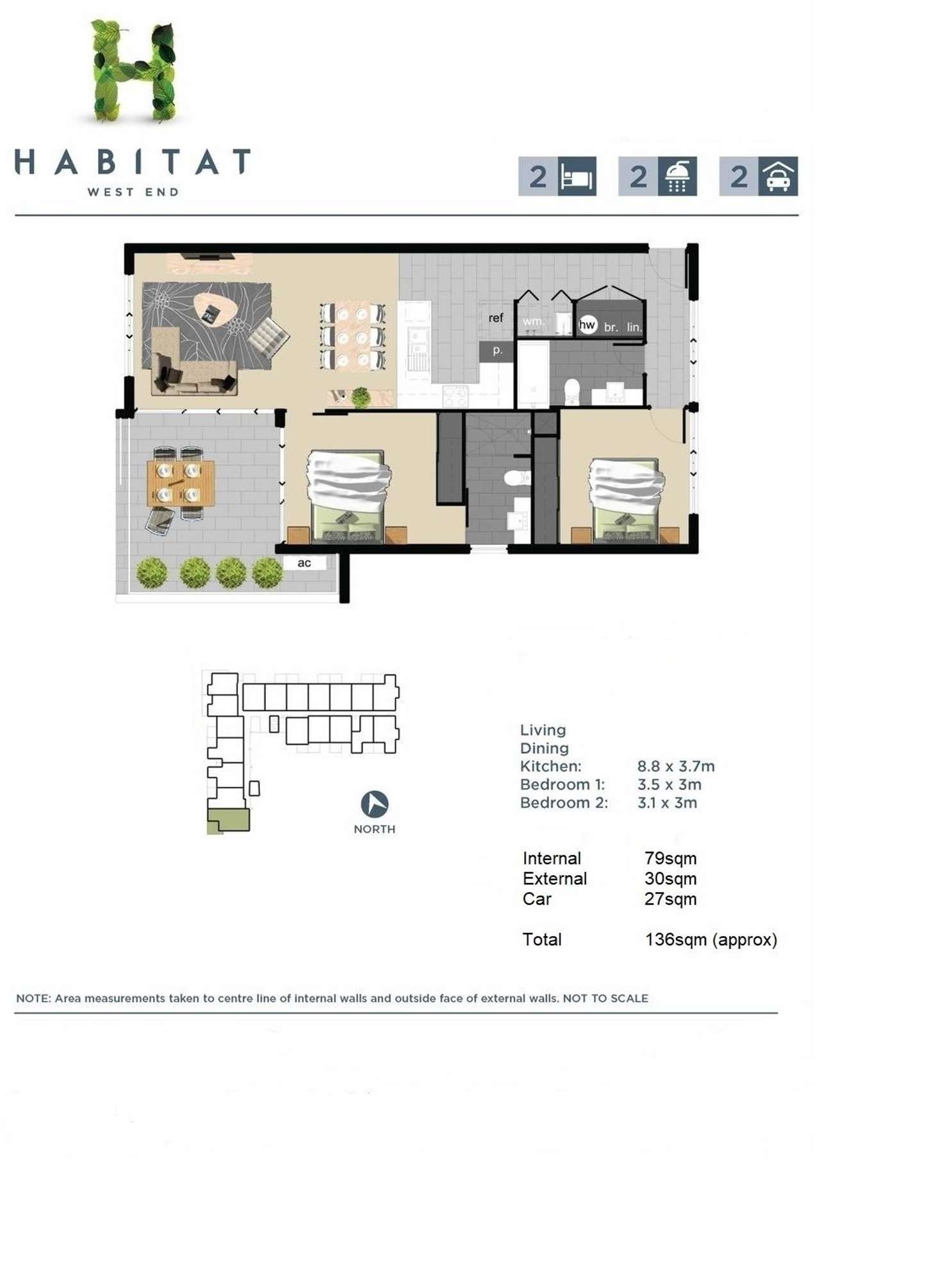 Floorplan of Homely unit listing, 8101/55 Forbes Street, West End QLD 4101
