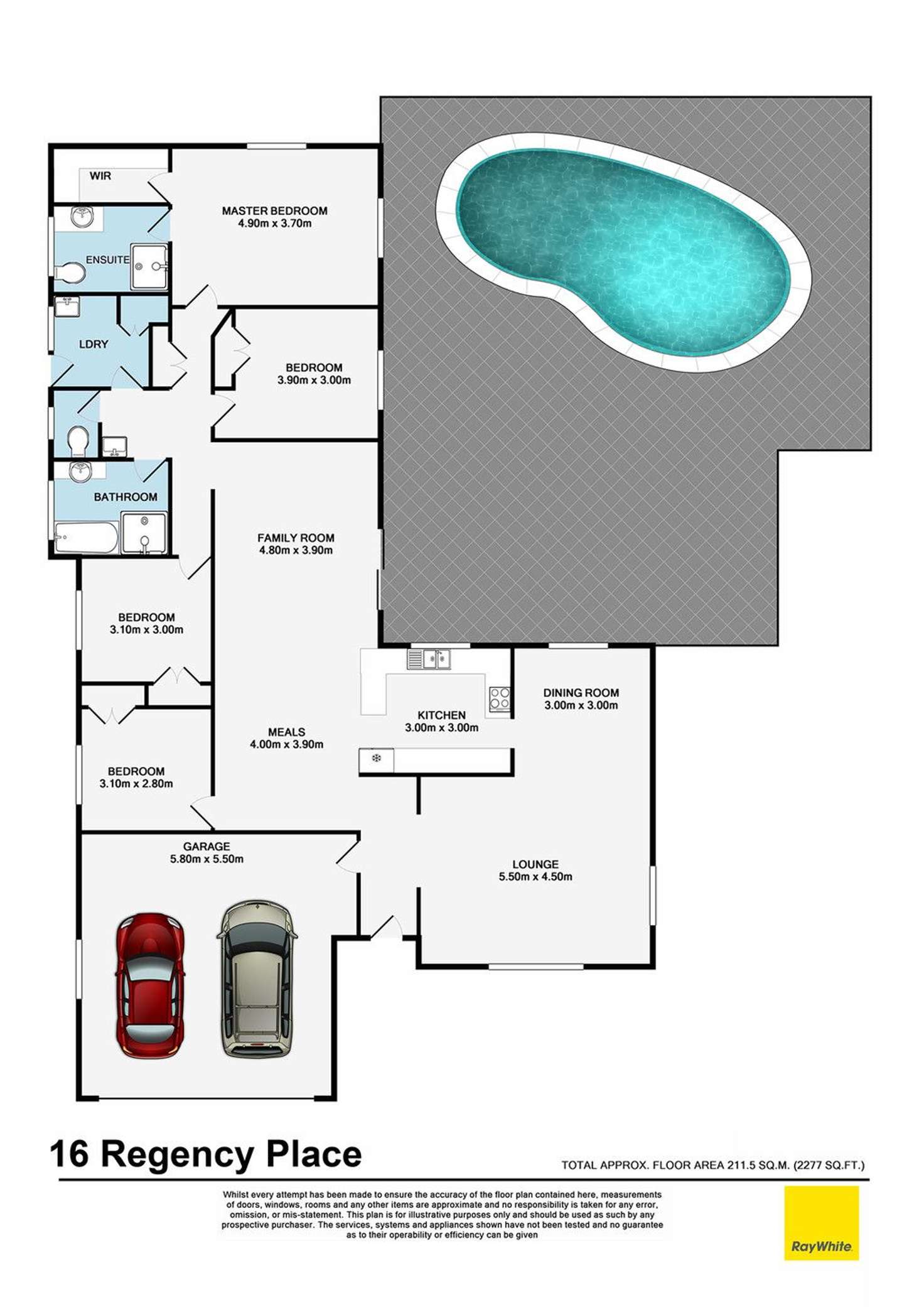 Floorplan of Homely house listing, 16 Regency Place, Carindale QLD 4152
