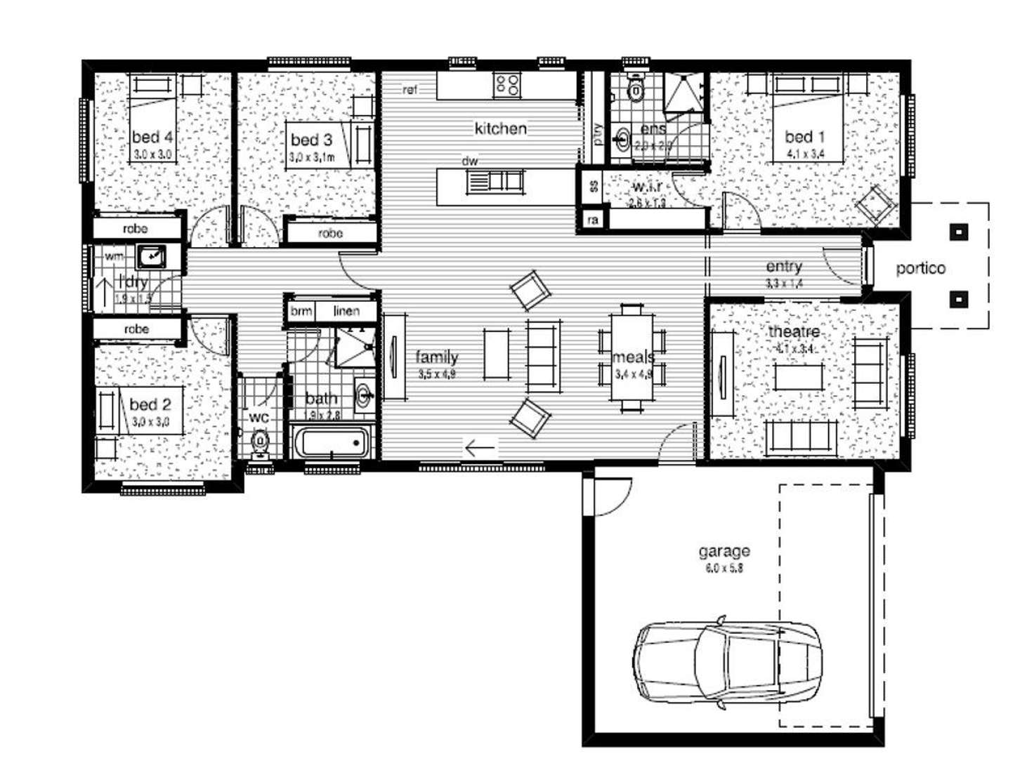 Floorplan of Homely house listing, 4 Gypsie Crescent, Barooga NSW 3644