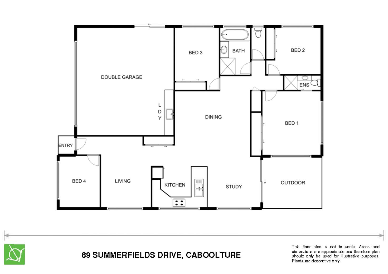 Floorplan of Homely house listing, 89 Summerfields Drive, Caboolture QLD 4510