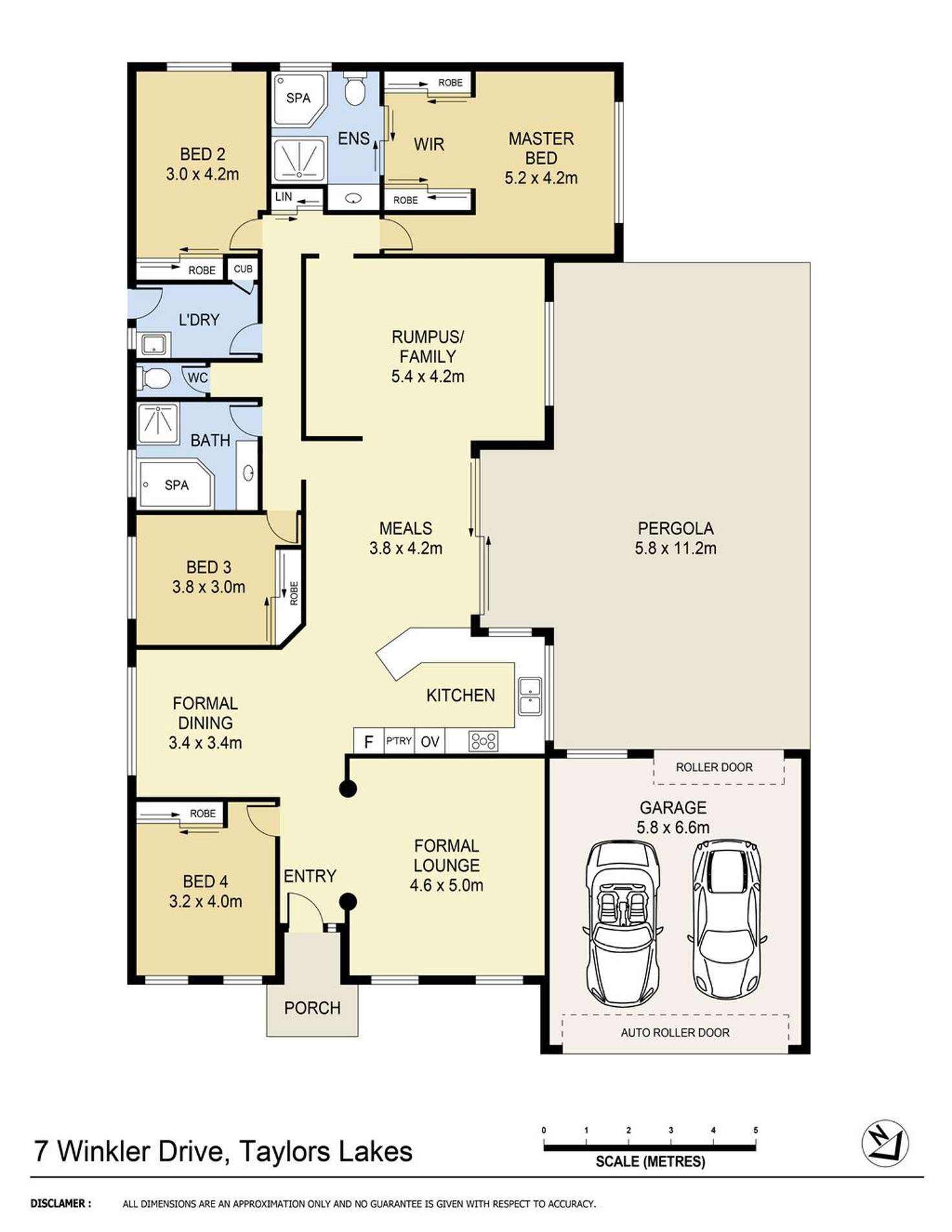 Floorplan of Homely house listing, 7 Winkler Drive, Taylors Lakes VIC 3038