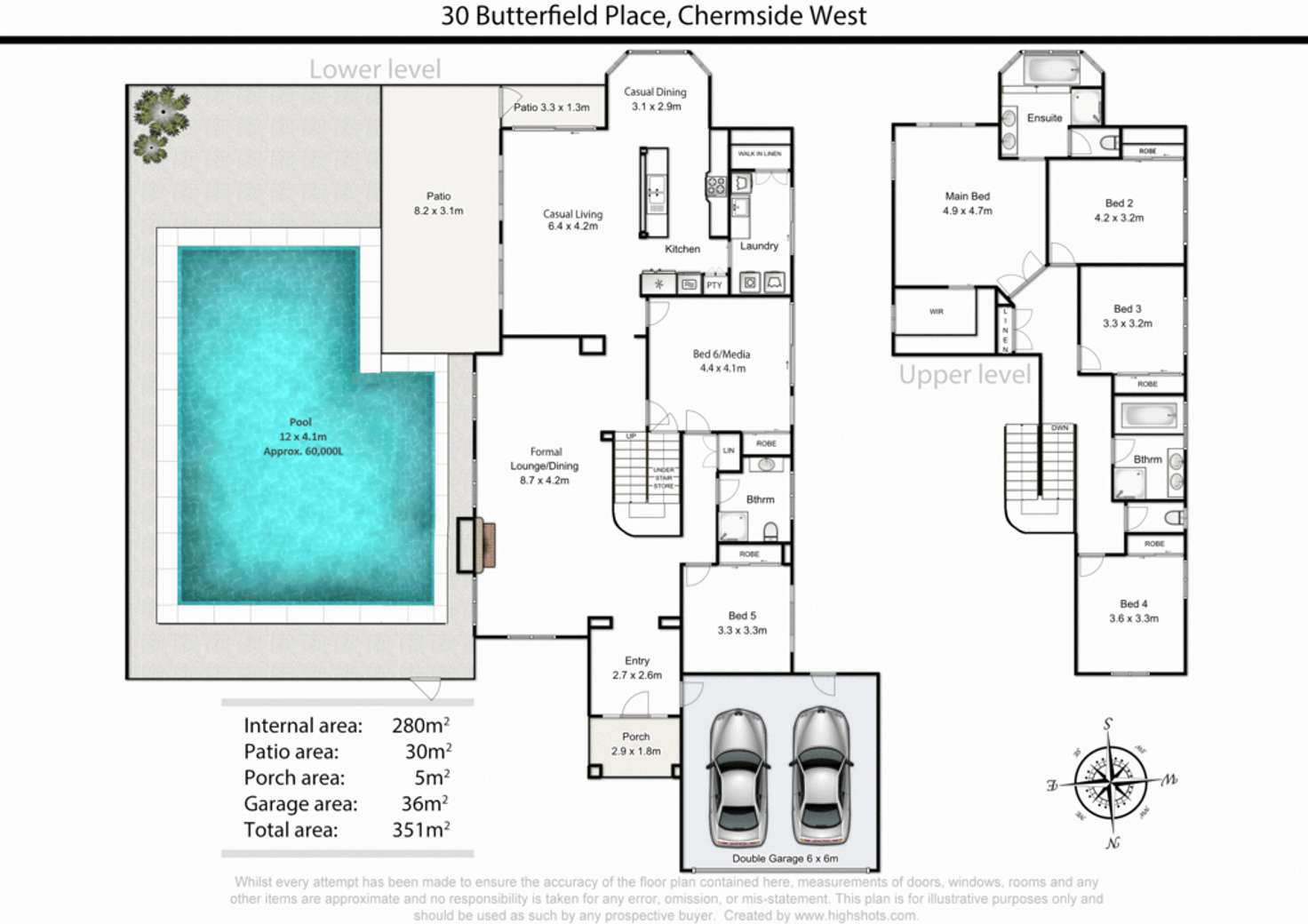 Floorplan of Homely house listing, 30 Butterfield Place, Chermside West QLD 4032