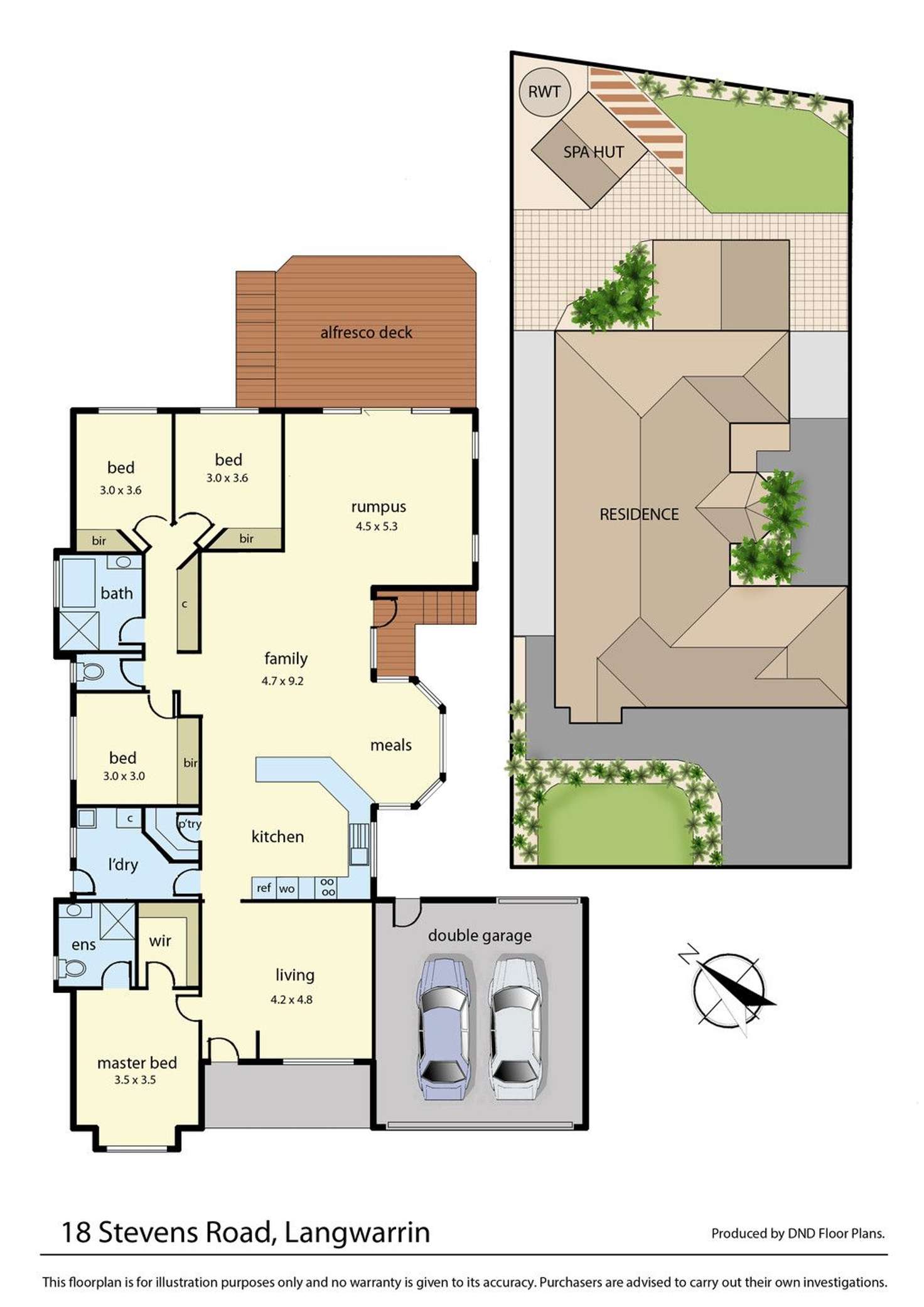 Floorplan of Homely house listing, 18 Stevens Road, Langwarrin VIC 3910