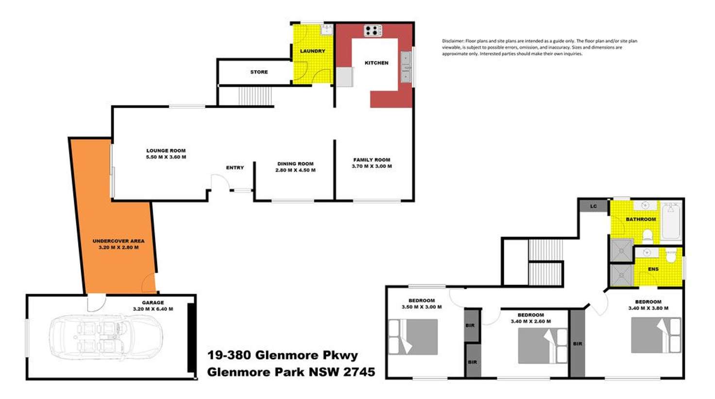 Floorplan of Homely townhouse listing, 19/380 Glenmore Parkway, Glenmore Park NSW 2745
