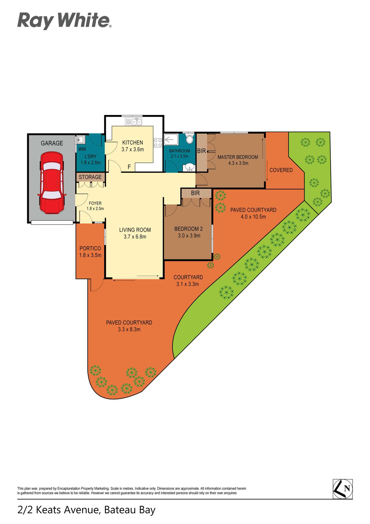Floorplan of Homely villa listing, 2/2 Keats Avenue, Bateau Bay NSW 2261