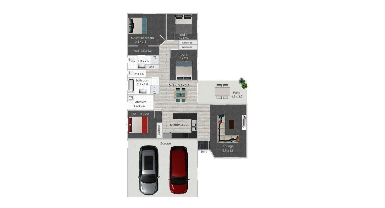 Floorplan of Homely house listing, 15 Cowley Drive, Flinders View QLD 4305