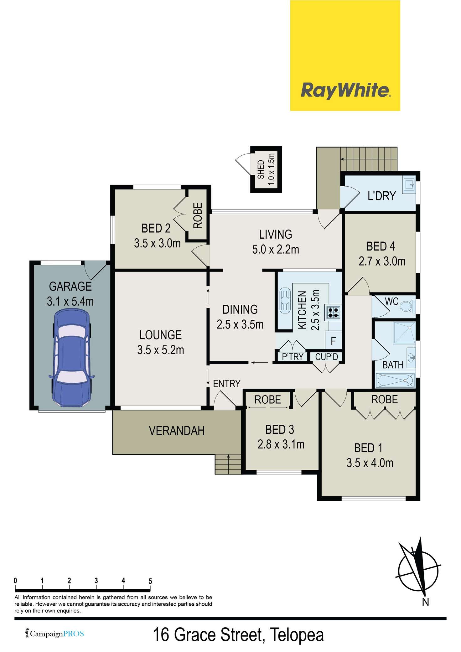 Floorplan of Homely house listing, 16 Grace Street, Telopea NSW 2117