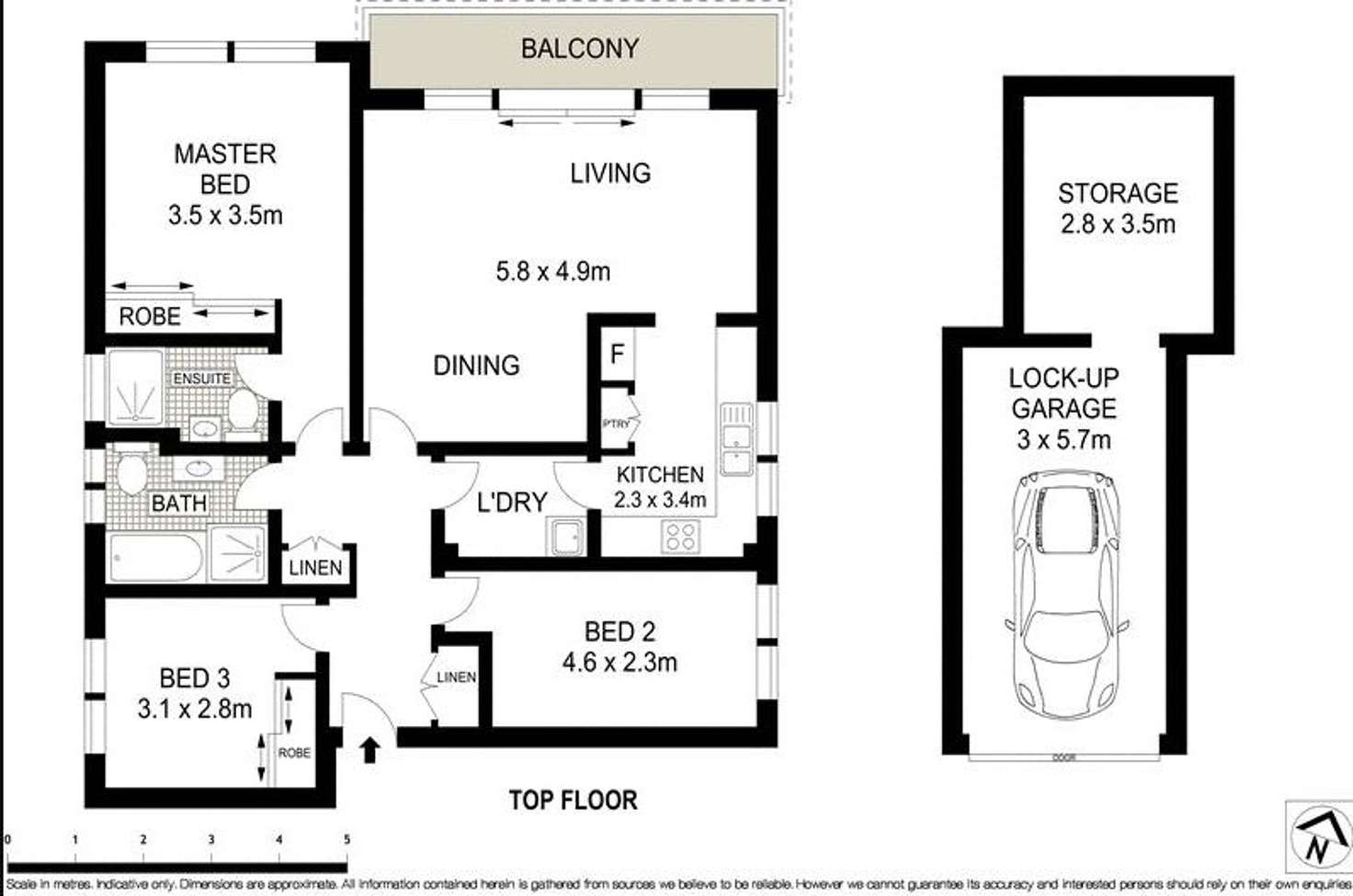 Floorplan of Homely apartment listing, 3/29 Gladstone, Newport NSW 2106