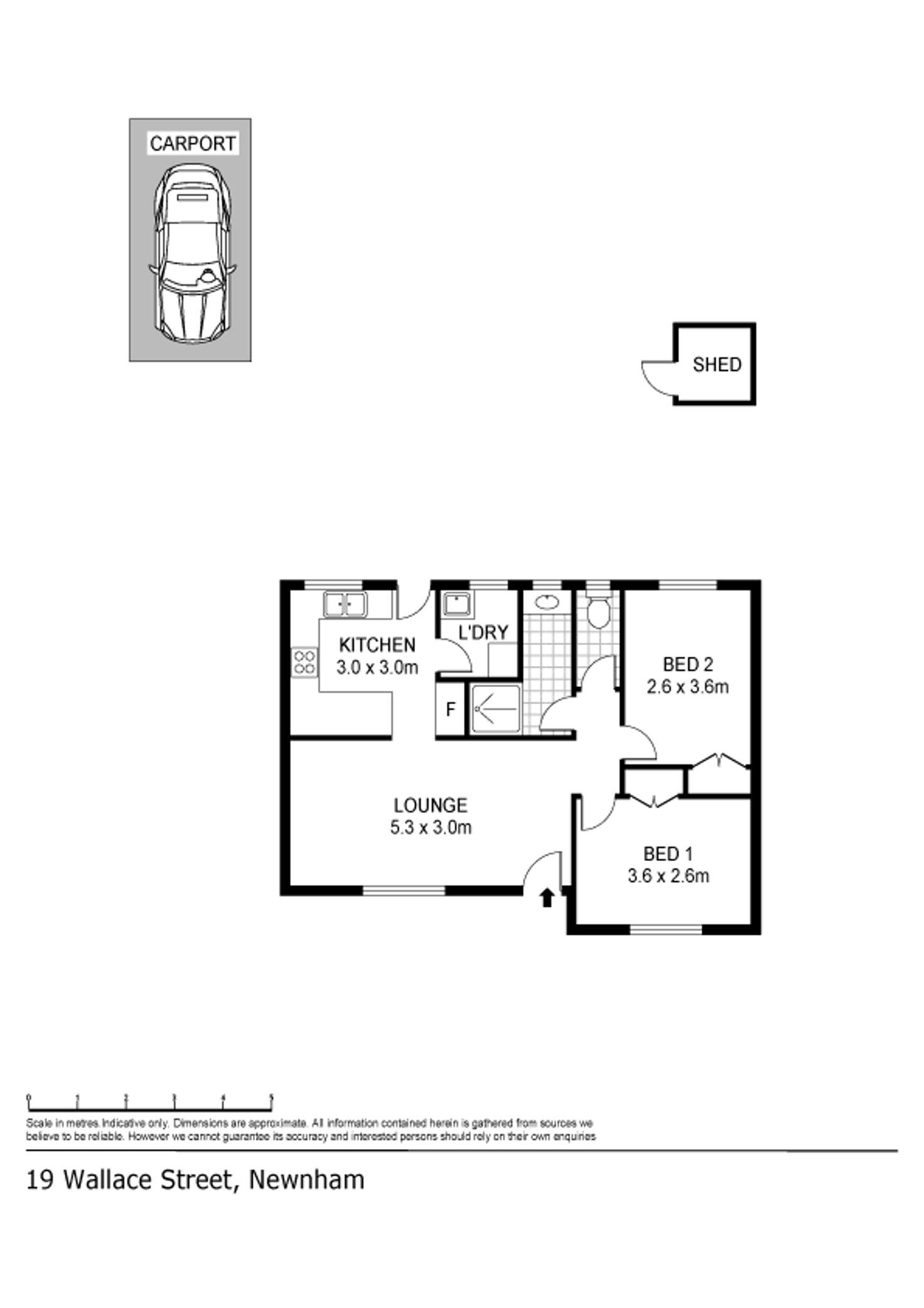 Floorplan of Homely house listing, 2/19 Wallace Street, Newnham TAS 7248