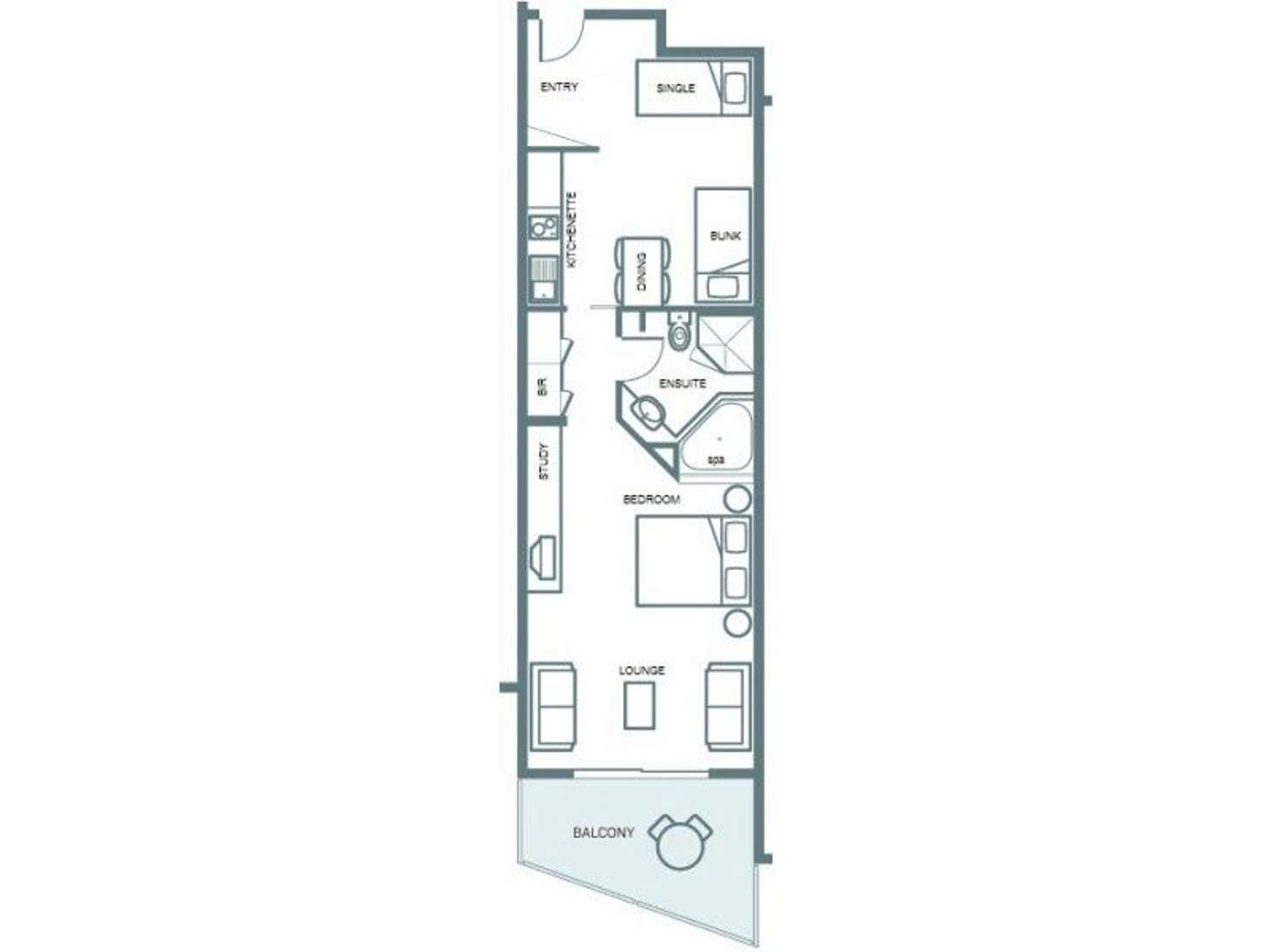 Floorplan of Homely apartment listing, Apt 133/1 Findlay Street, Cowes VIC 3922