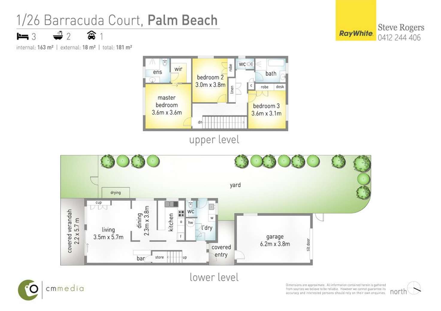 Floorplan of Homely house listing, 1/26 Barracuda Court, Palm Beach QLD 4221