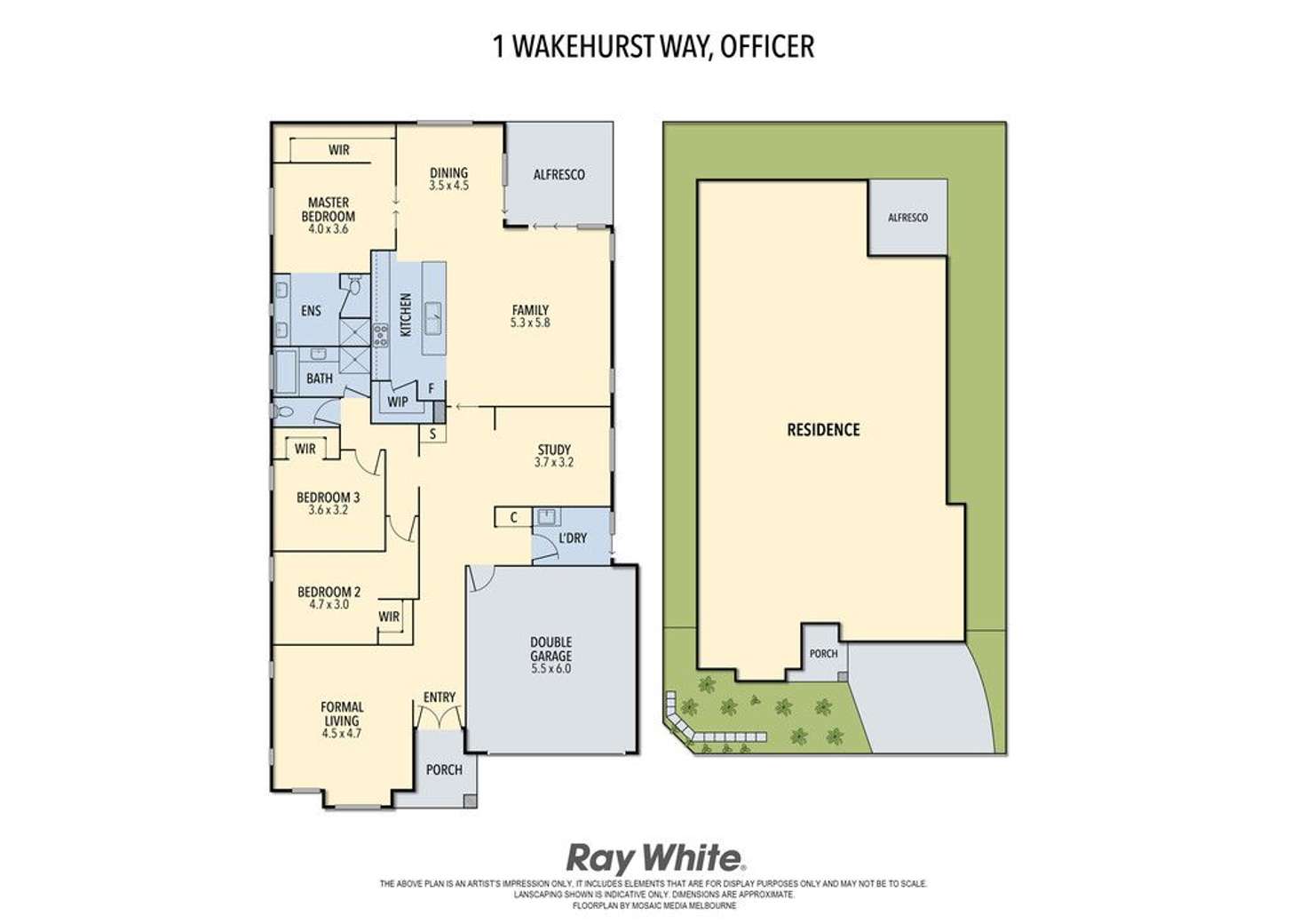 Floorplan of Homely house listing, 1 Wakehurst Way, Officer VIC 3809