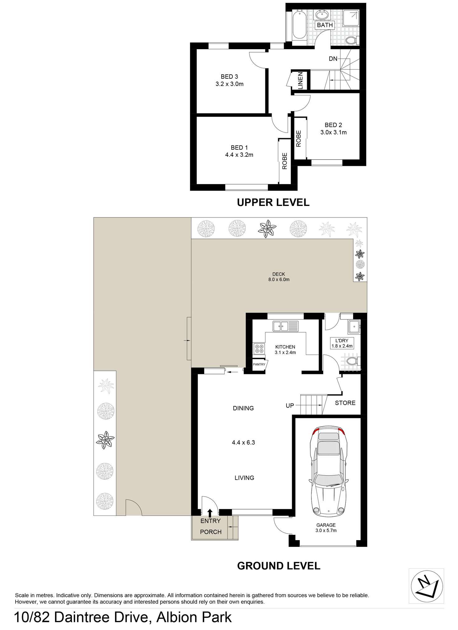 Floorplan of Homely townhouse listing, 10/82-88 Daintree Drive, Albion Park NSW 2527