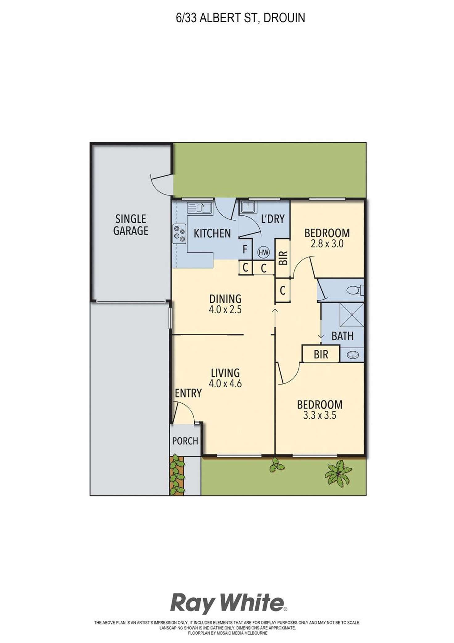 Floorplan of Homely unit listing, Unit 6/33 Albert Road, Drouin VIC 3818