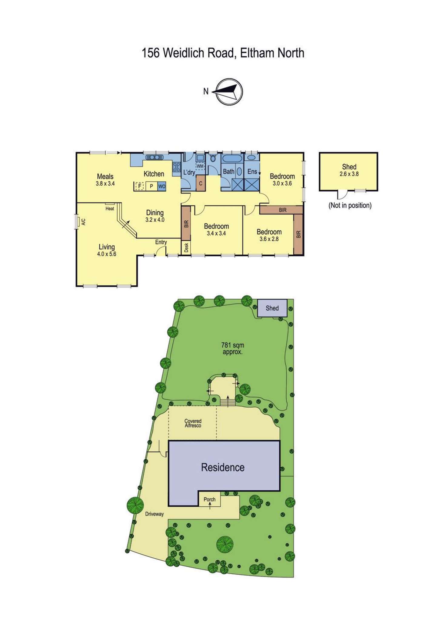 Floorplan of Homely house listing, 156 Weidlich Road, Eltham North VIC 3095