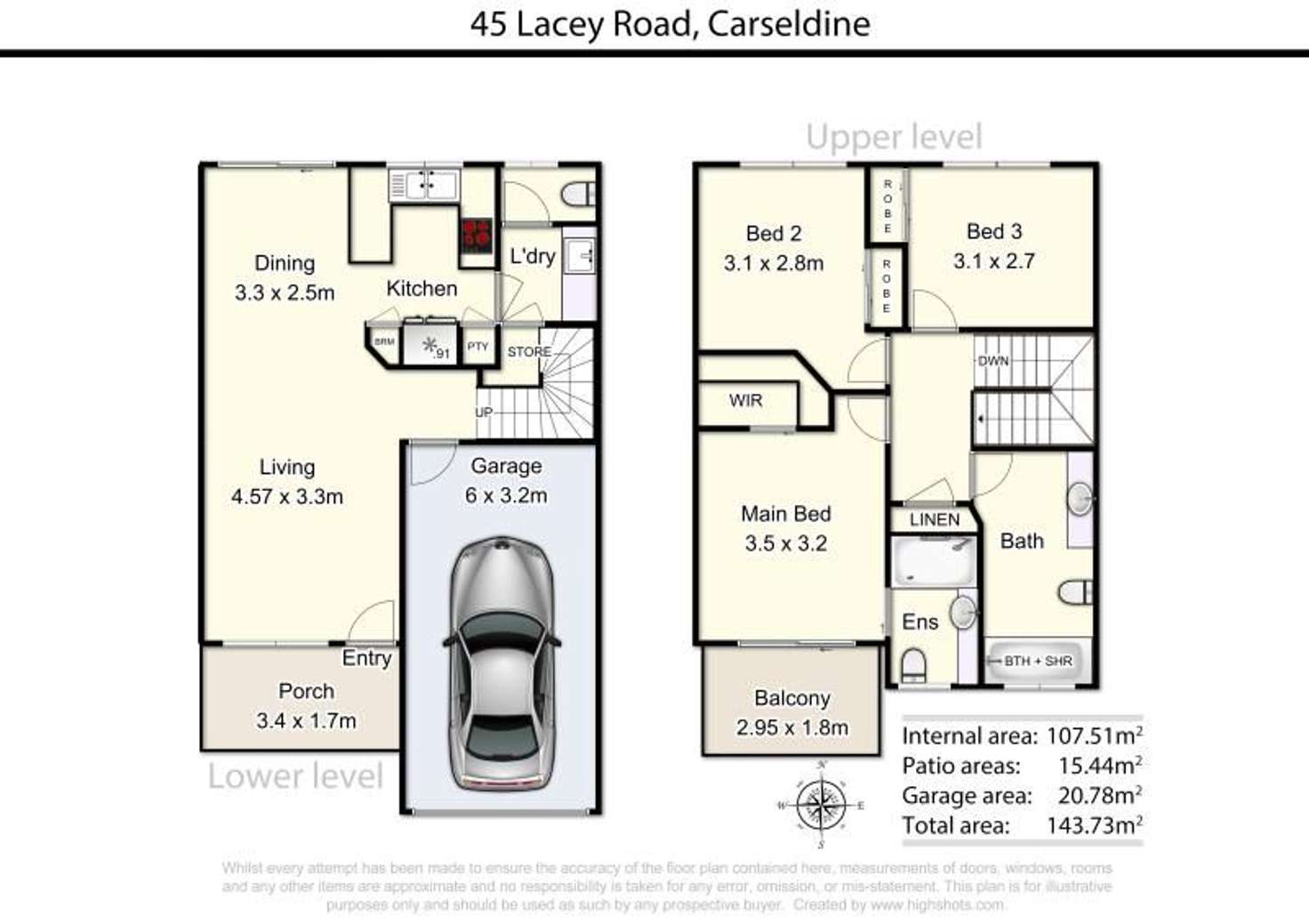 Floorplan of Homely townhouse listing, 14/45 Lacey Road, Carseldine QLD 4034