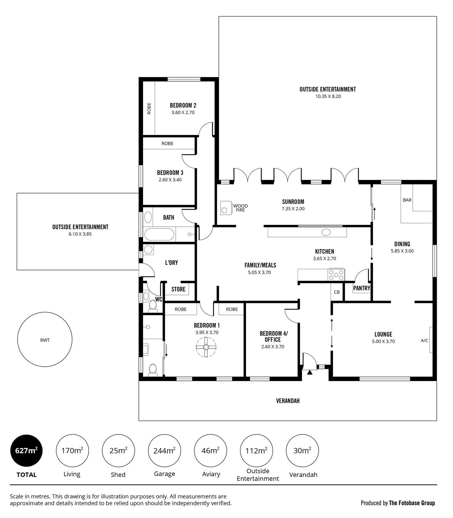 Floorplan of Homely acreageSemiRural listing, 250 Harrogate Road, Brukunga SA 5252