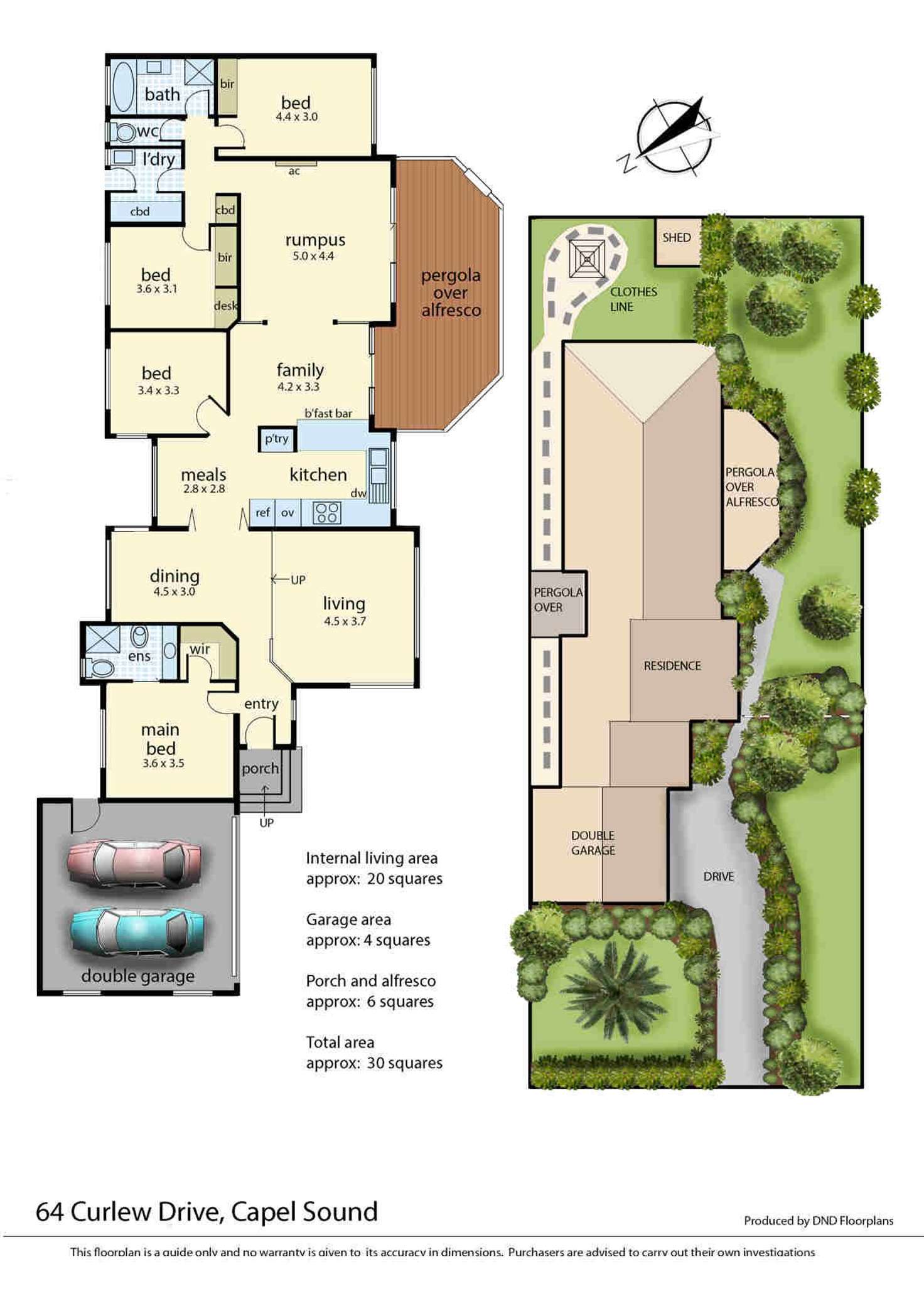 Floorplan of Homely house listing, 64 Curlew Drive, Capel Sound VIC 3940