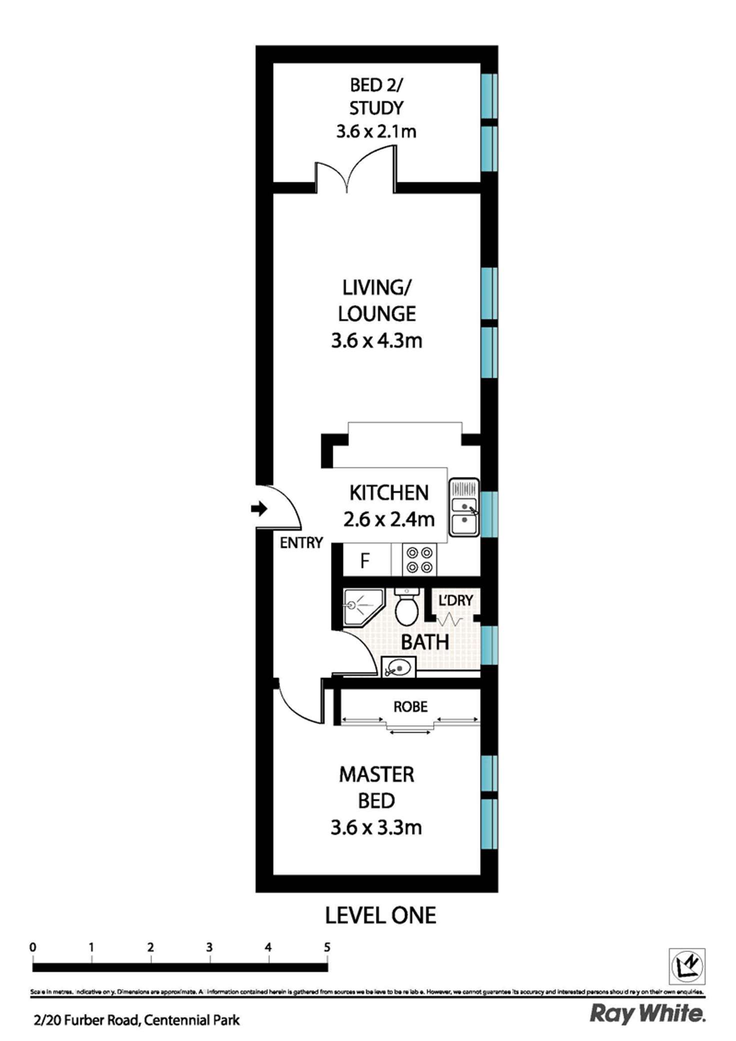 Floorplan of Homely apartment listing, 2/20 Furber Road, Centennial Park NSW 2021