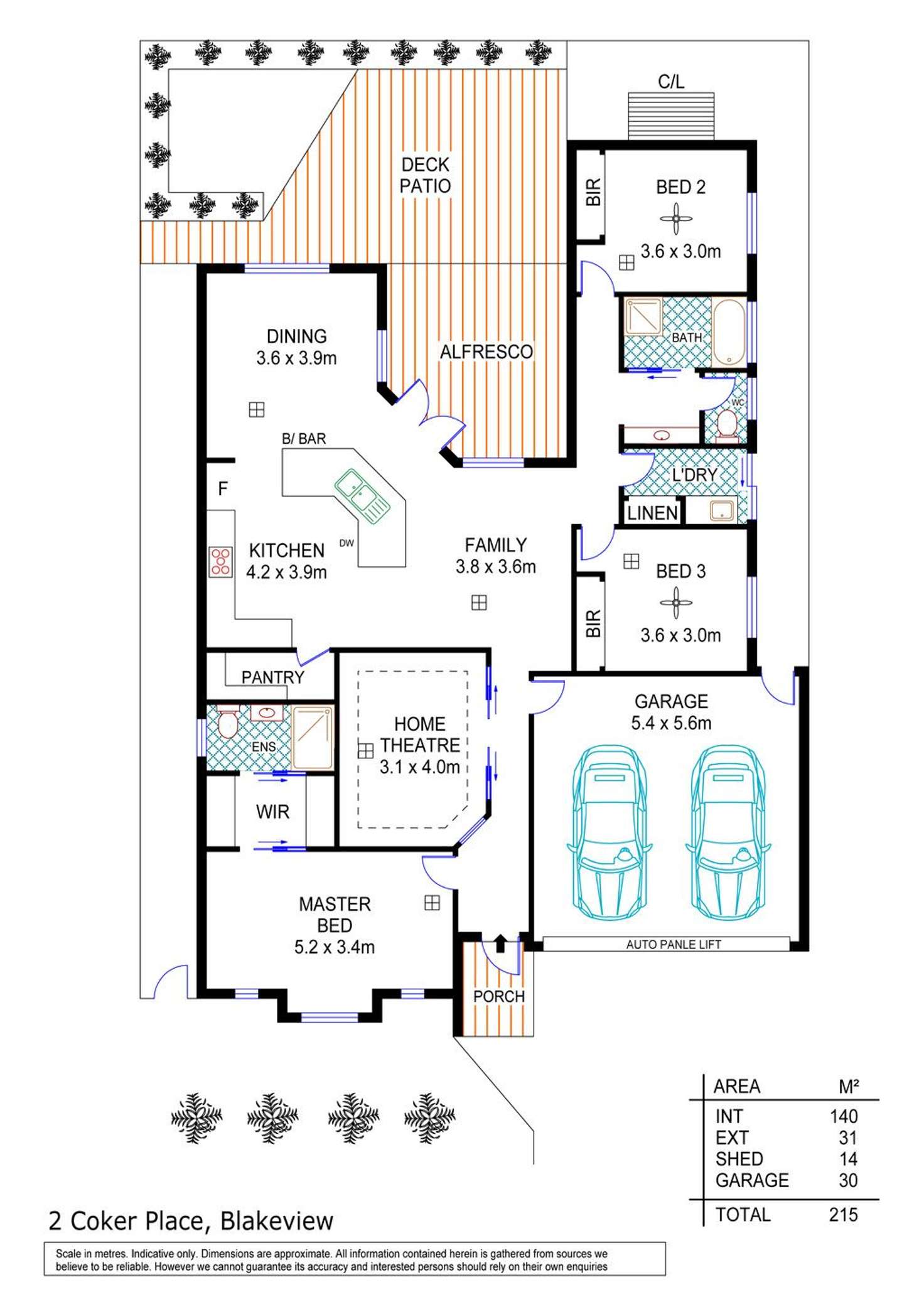 Floorplan of Homely house listing, 2 Coker Place, Blakeview SA 5114