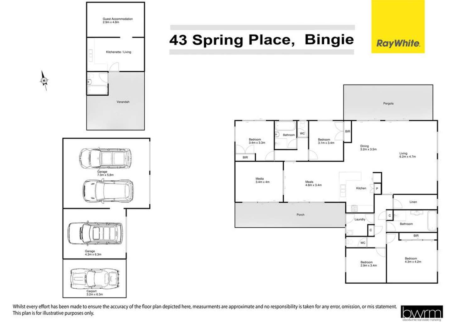 Floorplan of Homely house listing, 43 Spring Place, Bingie NSW 2537