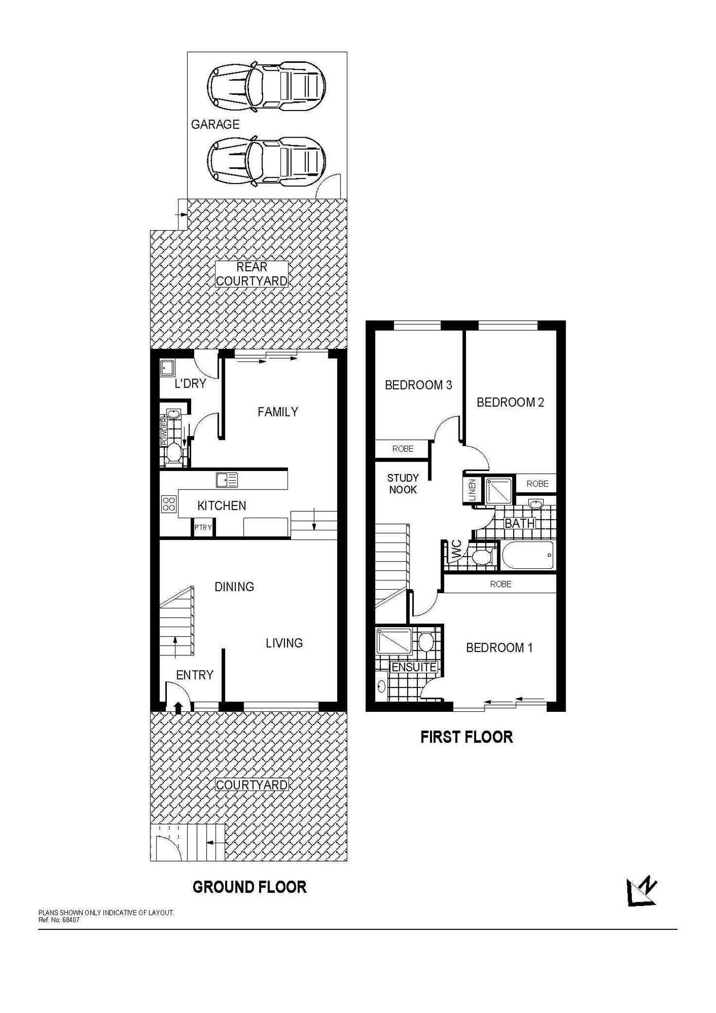 Floorplan of Homely townhouse listing, 9 Pickup Close, Casey ACT 2913