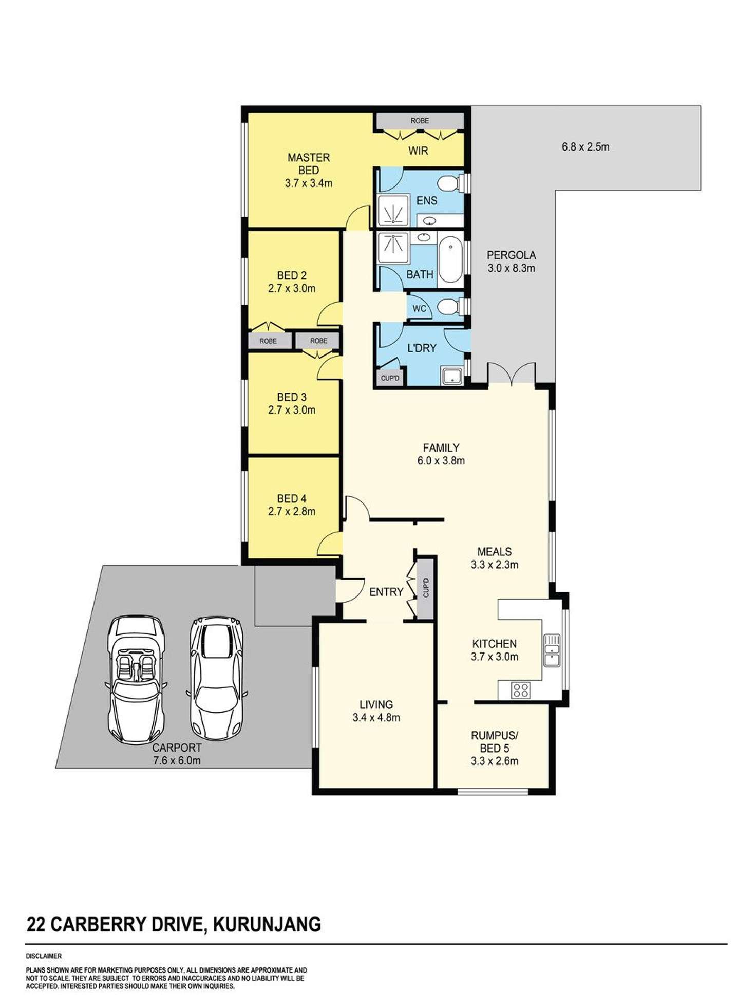 Floorplan of Homely house listing, 22 Carberry Drive, Kurunjang VIC 3337