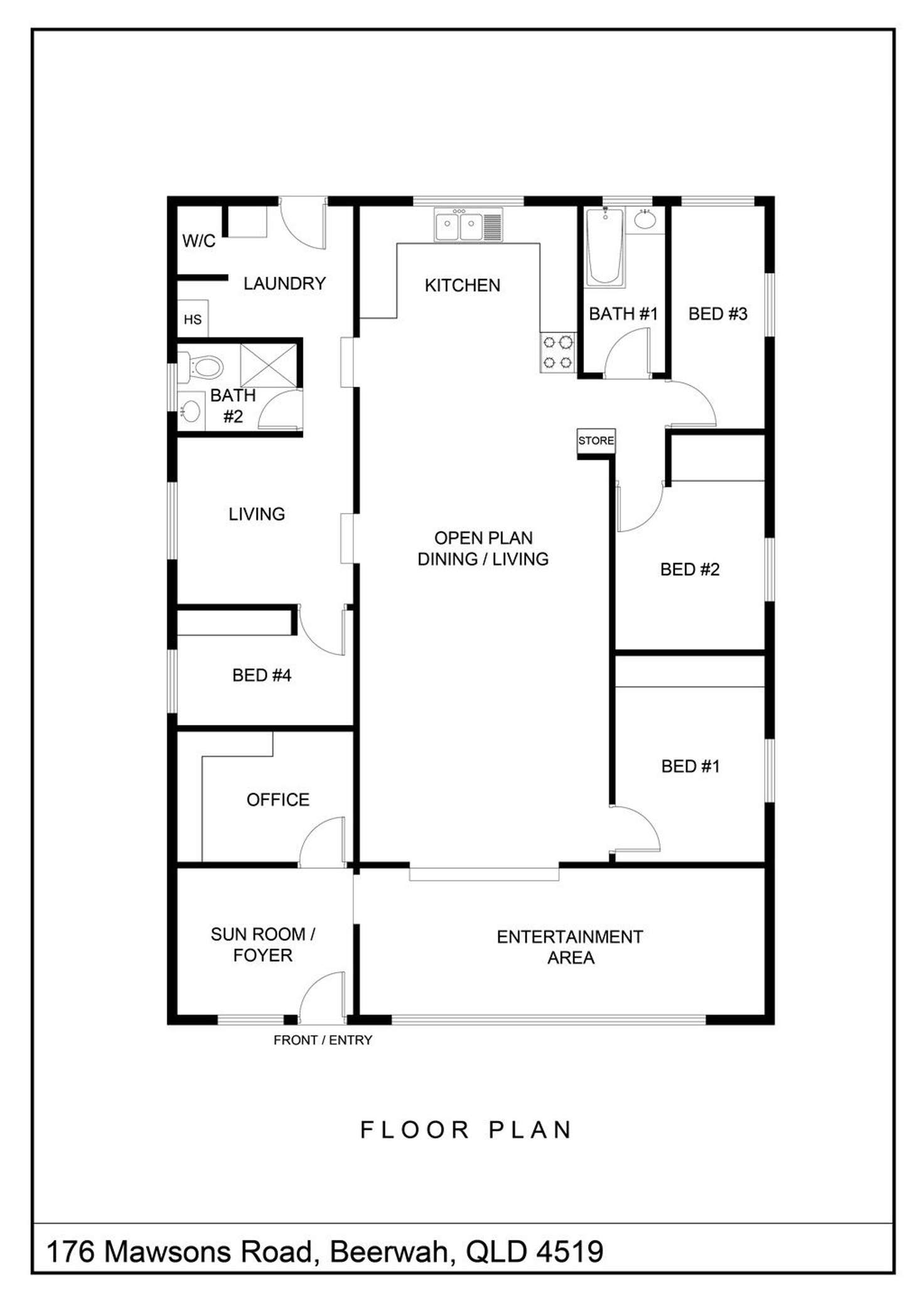 Floorplan of Homely house listing, 176 Mawsons Road, Beerwah QLD 4519