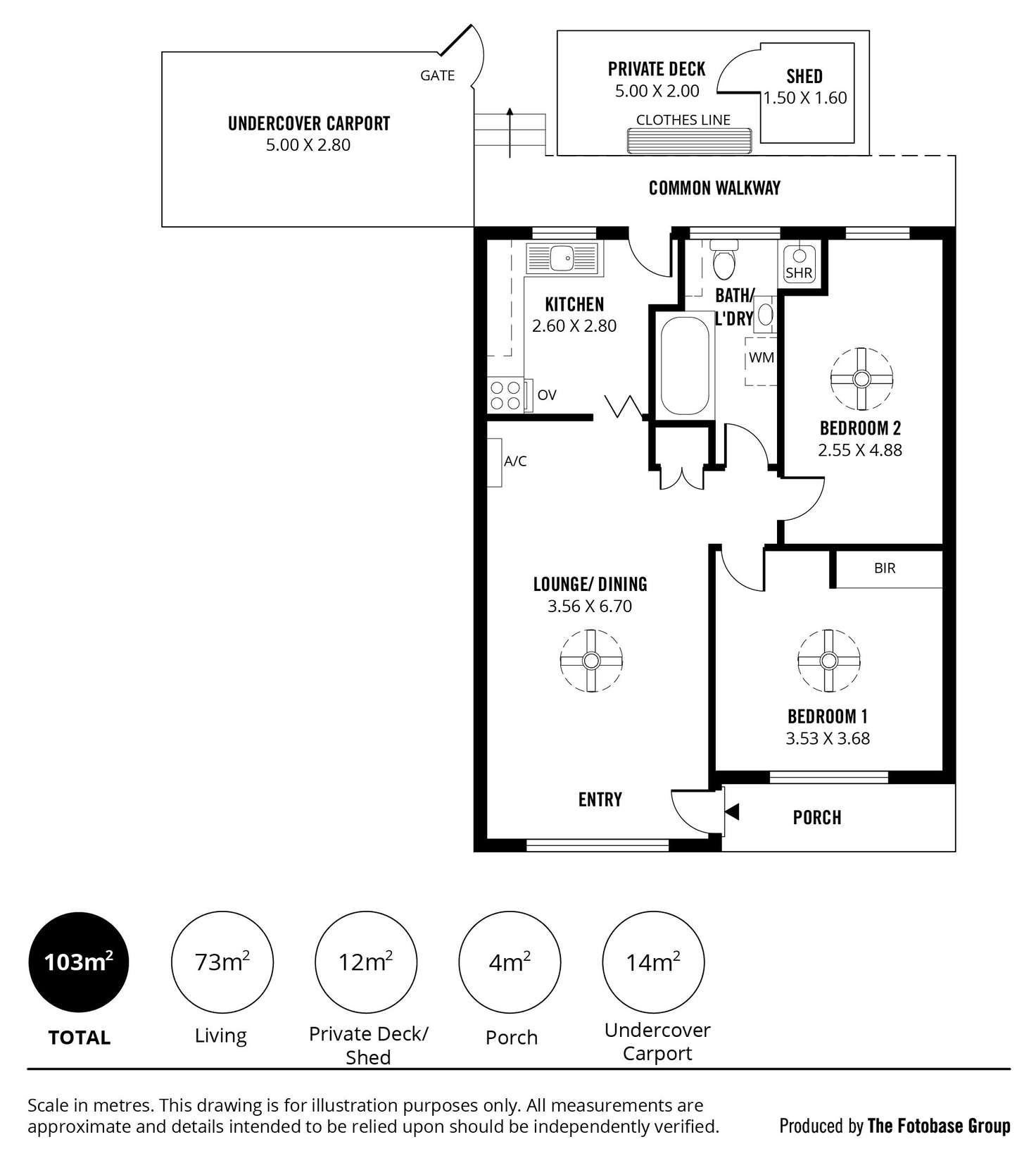 Floorplan of Homely unit listing, 9/155 First Avenue, Royston Park SA 5070
