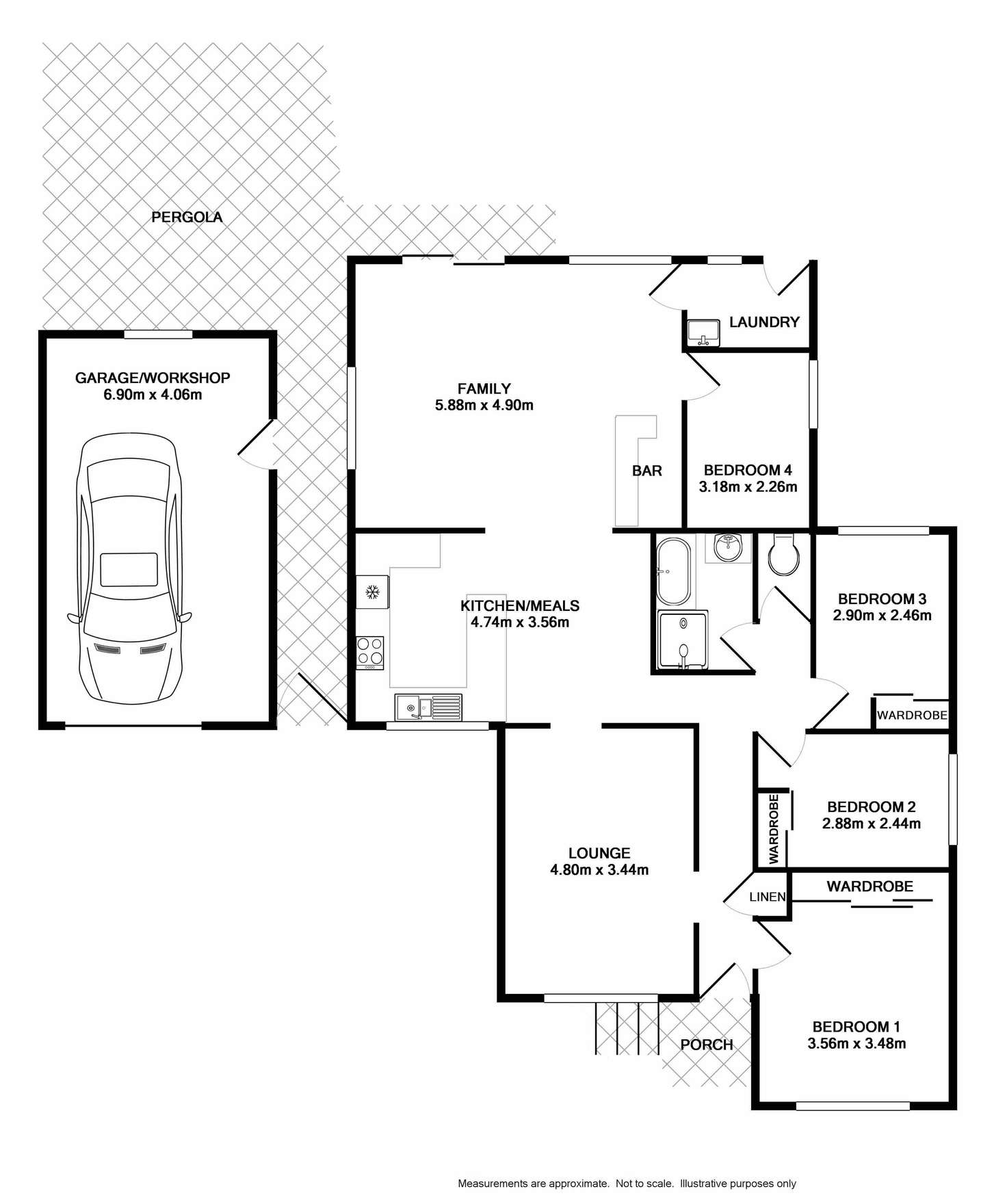 Floorplan of Homely house listing, 37 Rugby Street, Cambridge Park NSW 2747