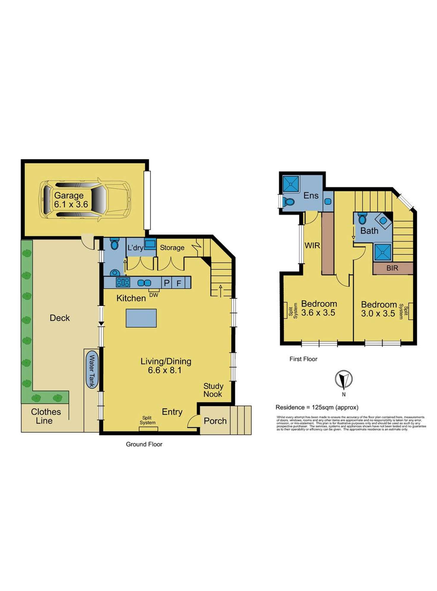 Floorplan of Homely townhouse listing, 2/16 South Parade, Blackburn VIC 3130