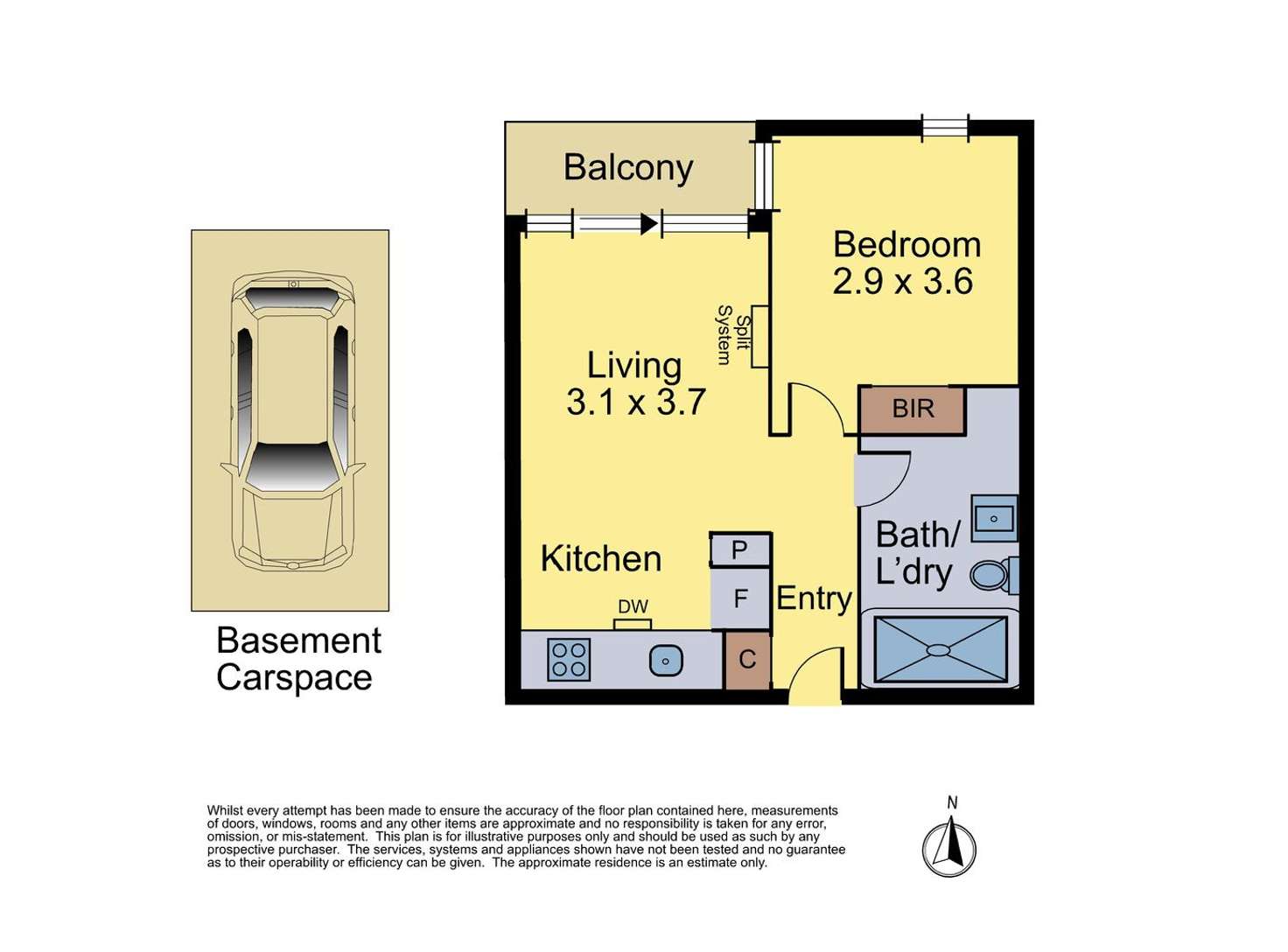 Floorplan of Homely apartment listing, 608B/1-19 Colombo Street, Mitcham VIC 3132