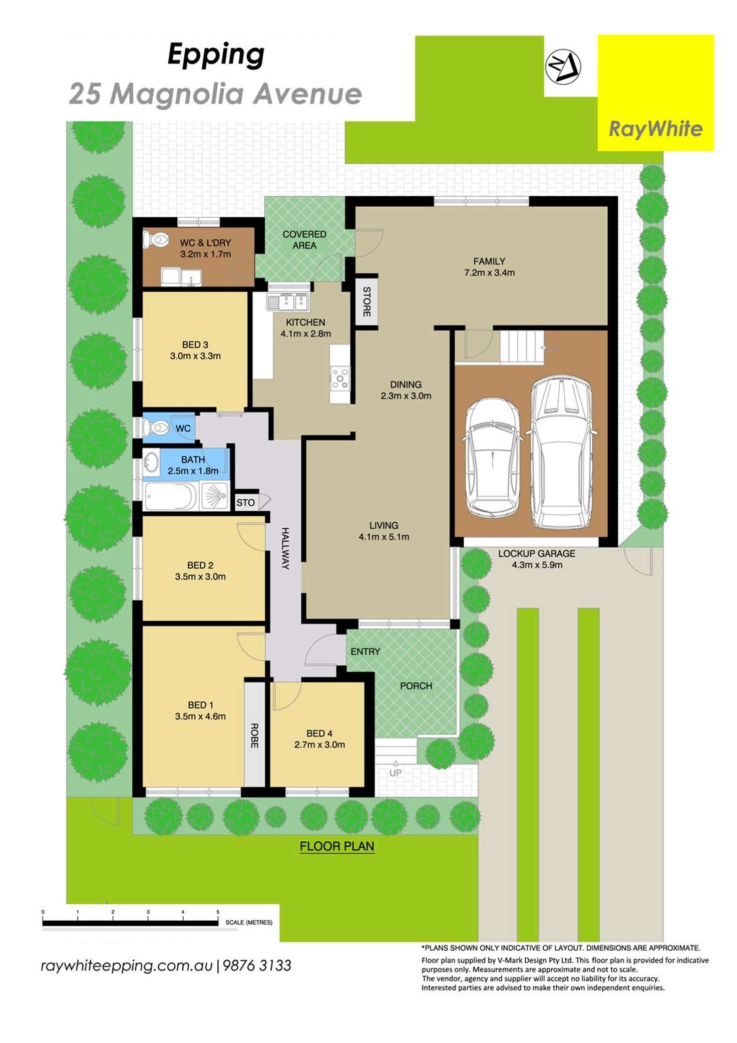 Floorplan of Homely house listing, 25 Magnolia Avenue, Epping NSW 2121