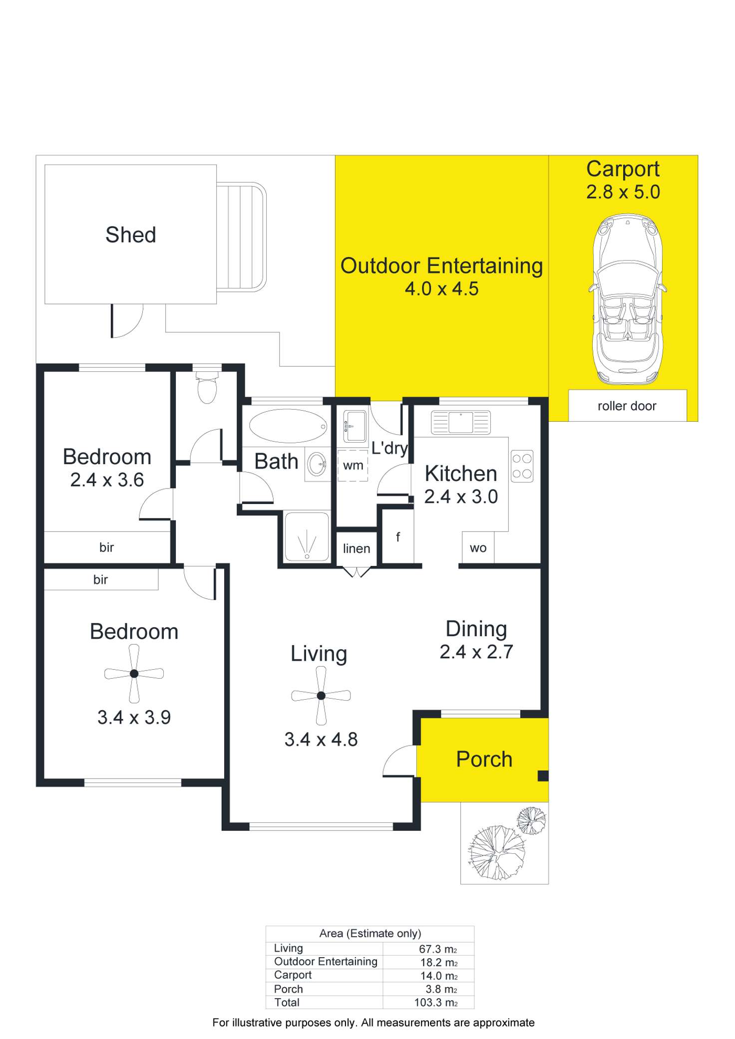 Floorplan of Homely unit listing, 2/41 Fifth Avenue, Ascot Park SA 5043