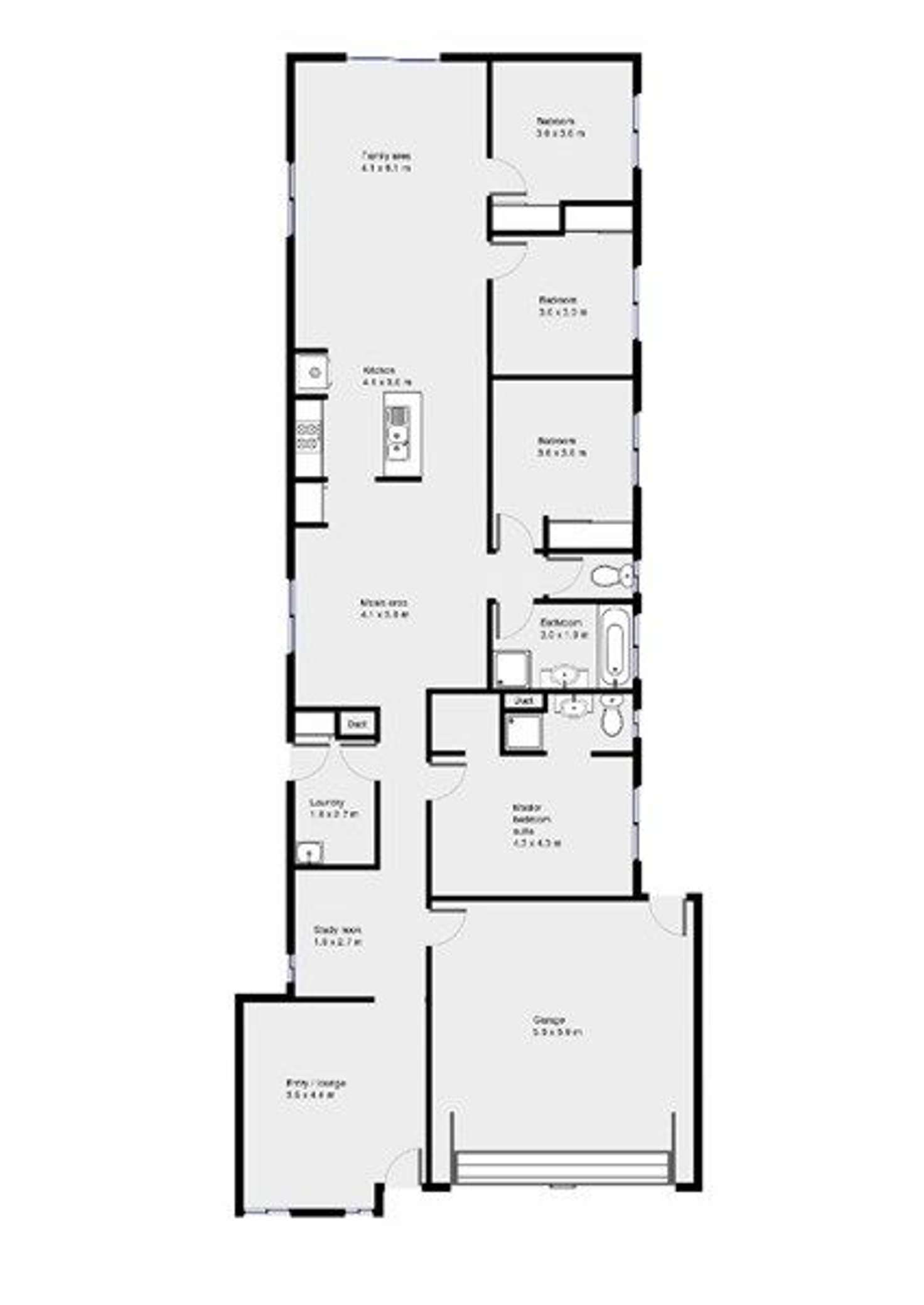 Floorplan of Homely house listing, 109 Swamphen Drive, Williams Landing VIC 3027