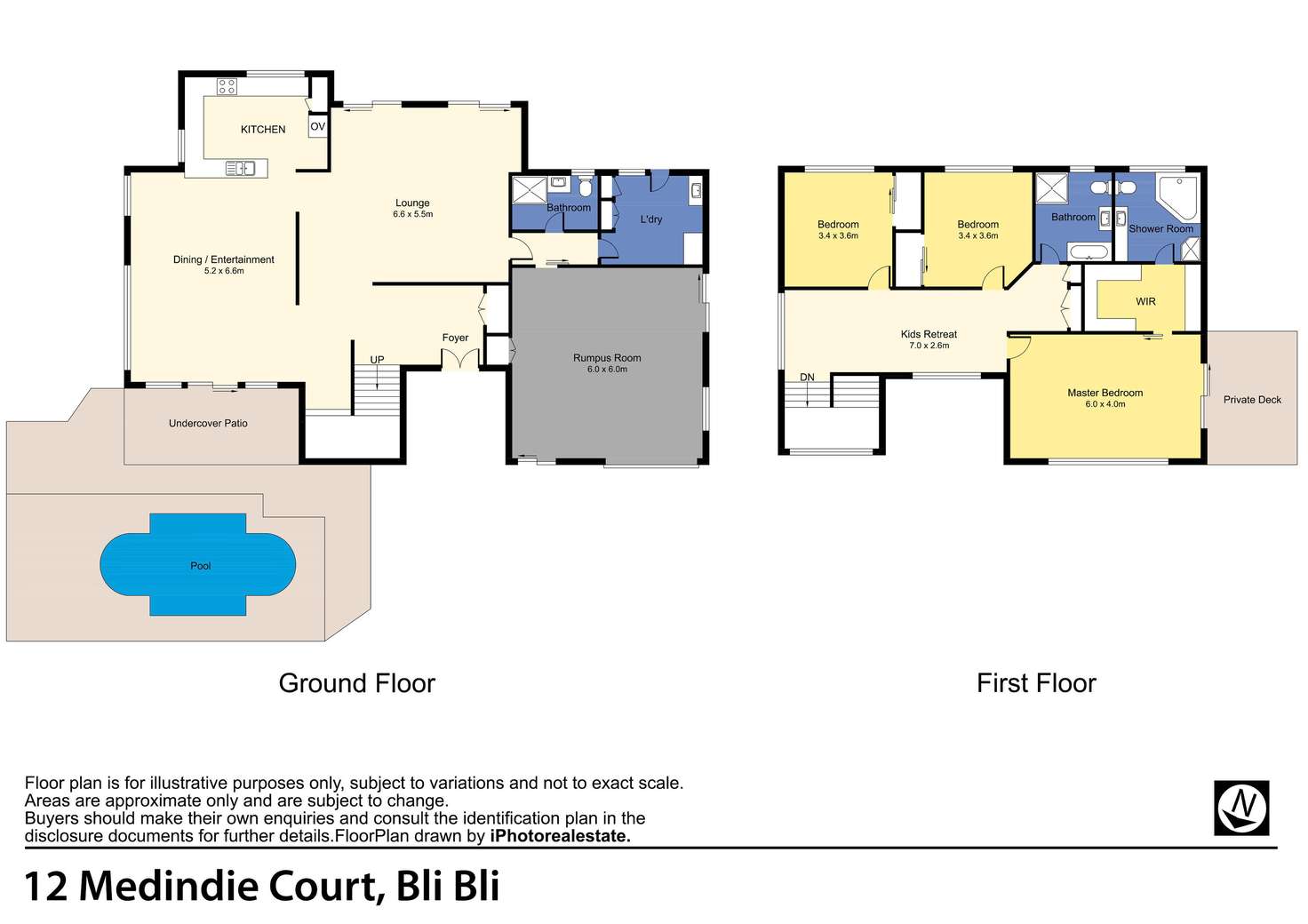 Floorplan of Homely house listing, 12 Medindie Court, Bli Bli QLD 4560