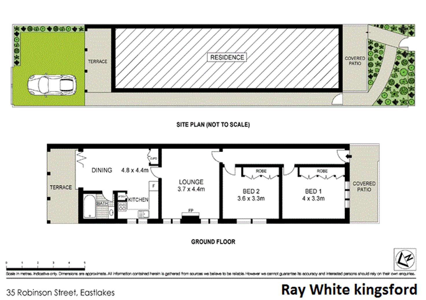 Floorplan of Homely house listing, 35 Robinson Street, Eastlakes NSW 2018