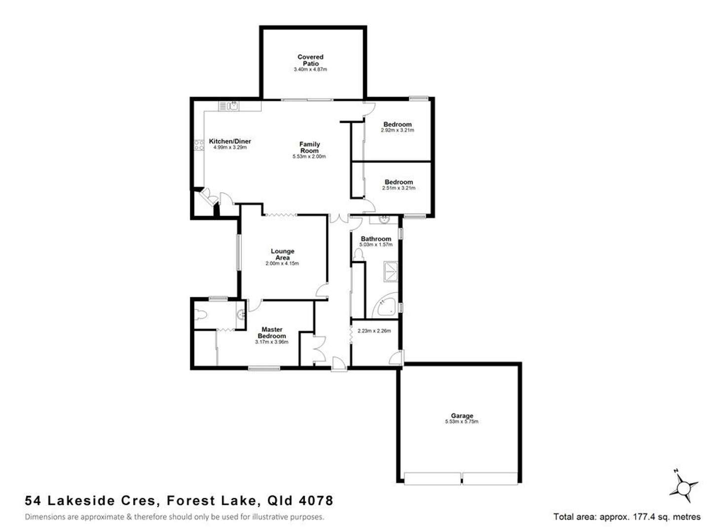 Floorplan of Homely house listing, 54 Lakeside Crescent, Forest Lake QLD 4078