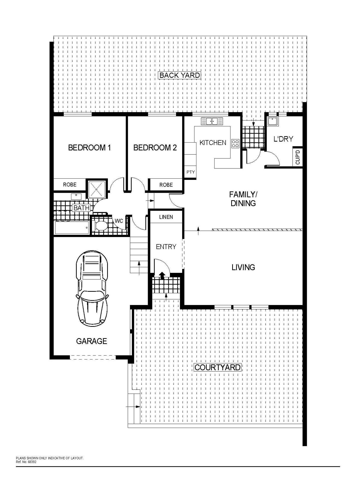 Floorplan of Homely townhouse listing, 24/16 Sexton Street, Cook ACT 2614