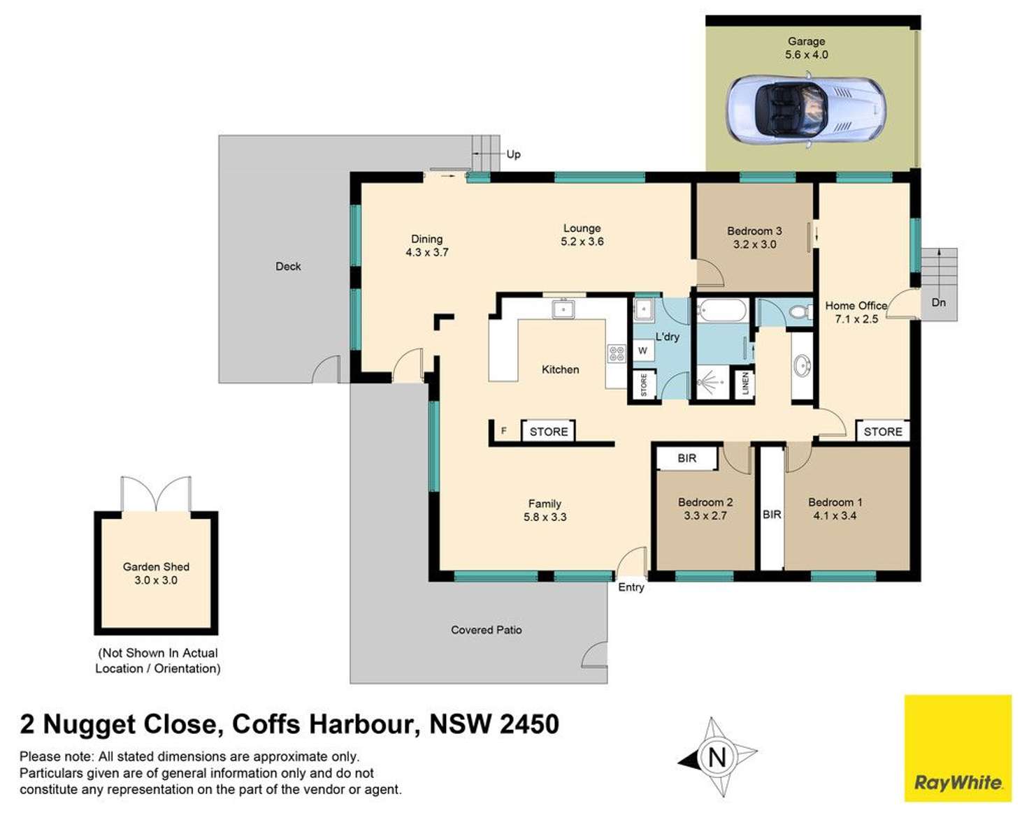 Floorplan of Homely house listing, 2 Nugget Close, Coffs Harbour NSW 2450