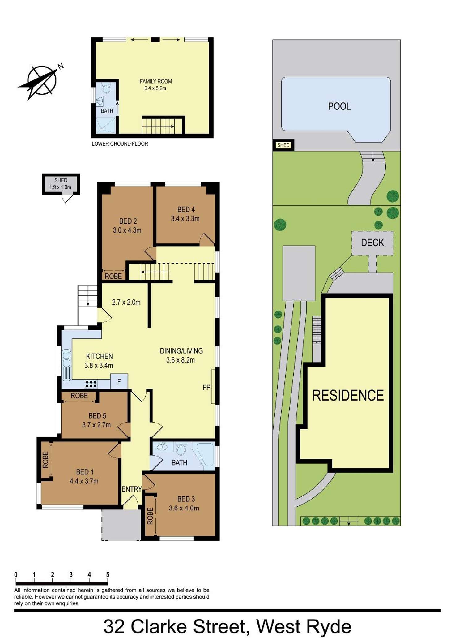 Floorplan of Homely house listing, 32 Clarke Street, West Ryde NSW 2114