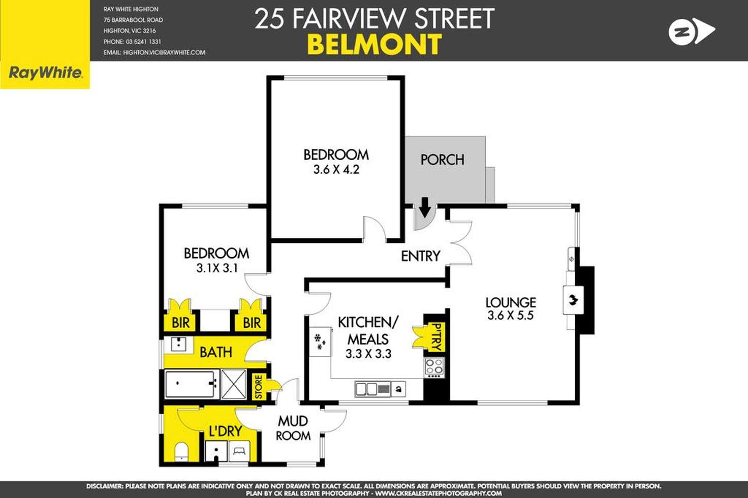 Floorplan of Homely house listing, 25 Fairview Street, Belmont VIC 3216